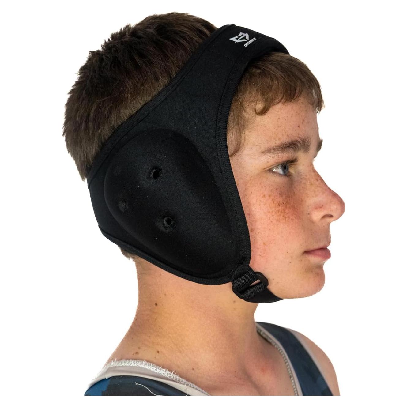 Headgear de Lucha Ajustable VE A GANARLO Negro Unisex