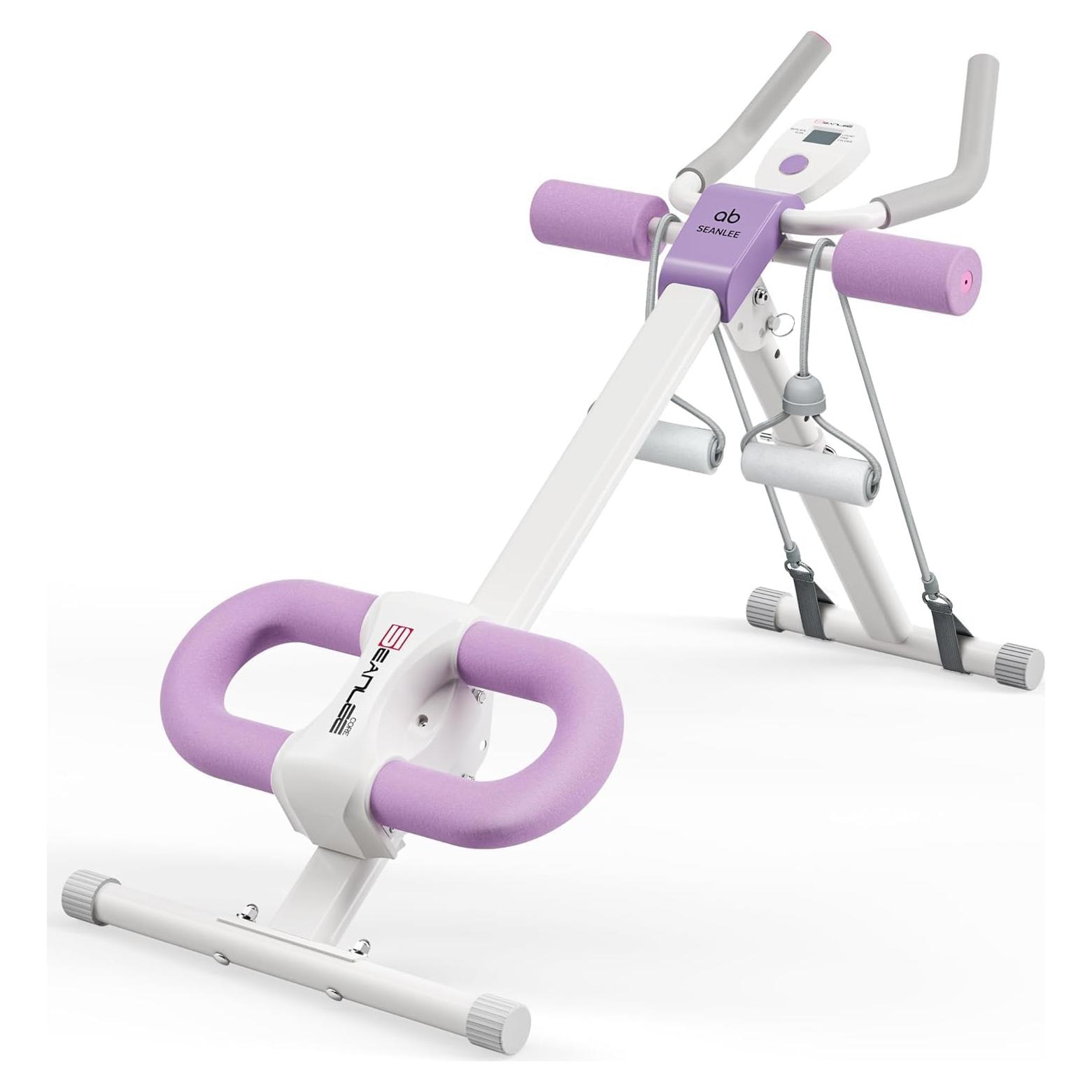 Máquina de Abdominales Seanleecore Ajustable con Monitor LCD