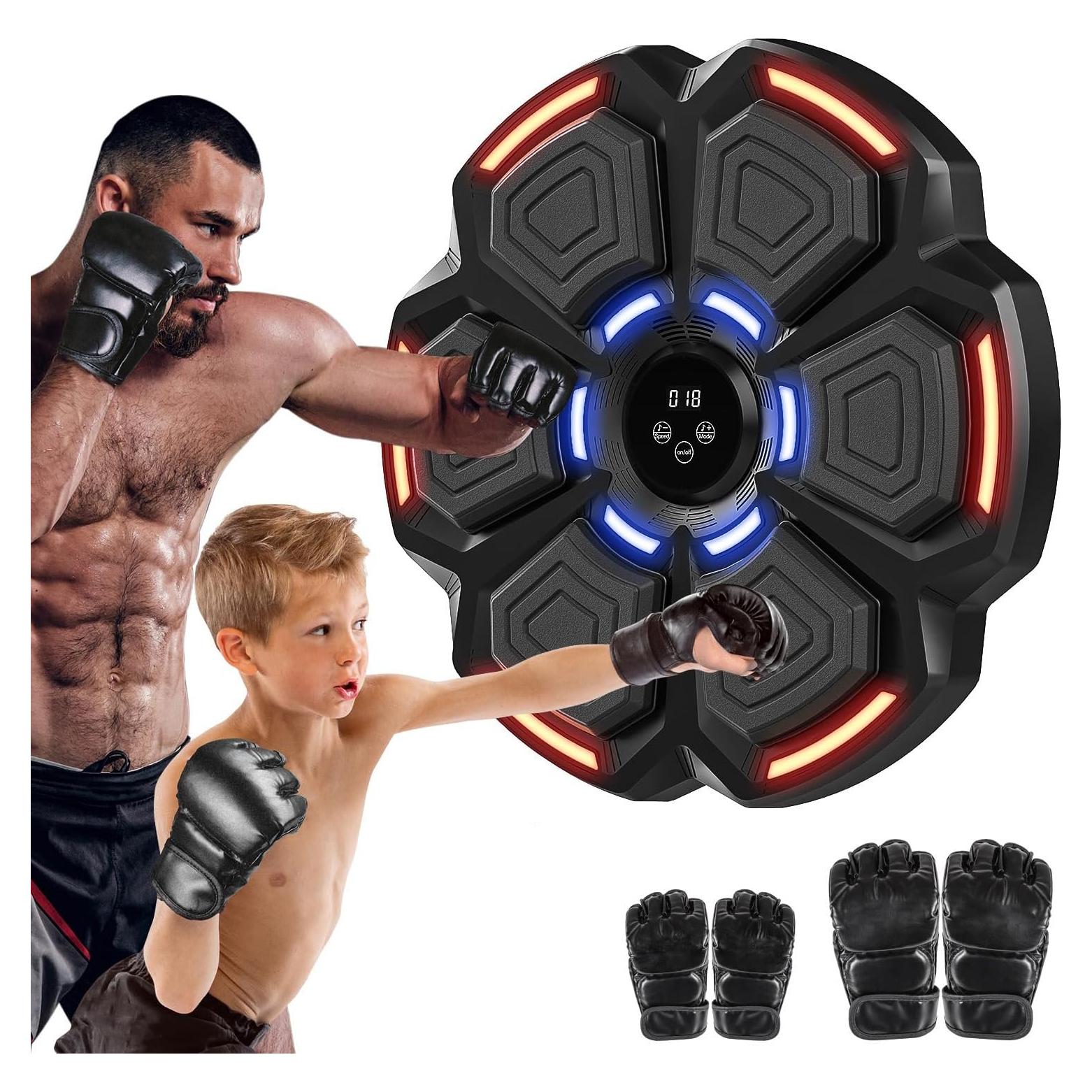 Máquina de Boxeo Musical FUNWICT DCEH001 con Guantes y Bluetooth