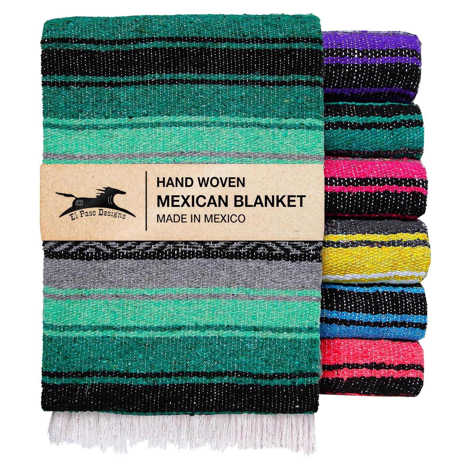 Manta Mexicana para Yoga El Paso Designs 129x188 cm Tejida a Mano