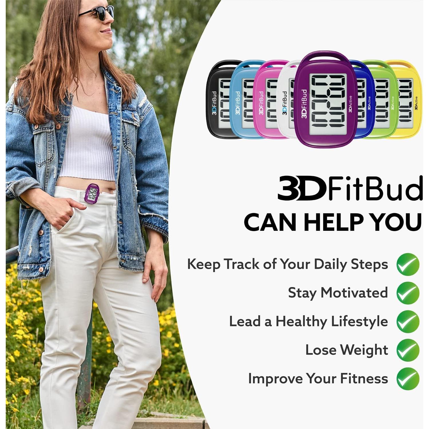 Contador de Pasos 3DActive A420S con Clip y Cordón