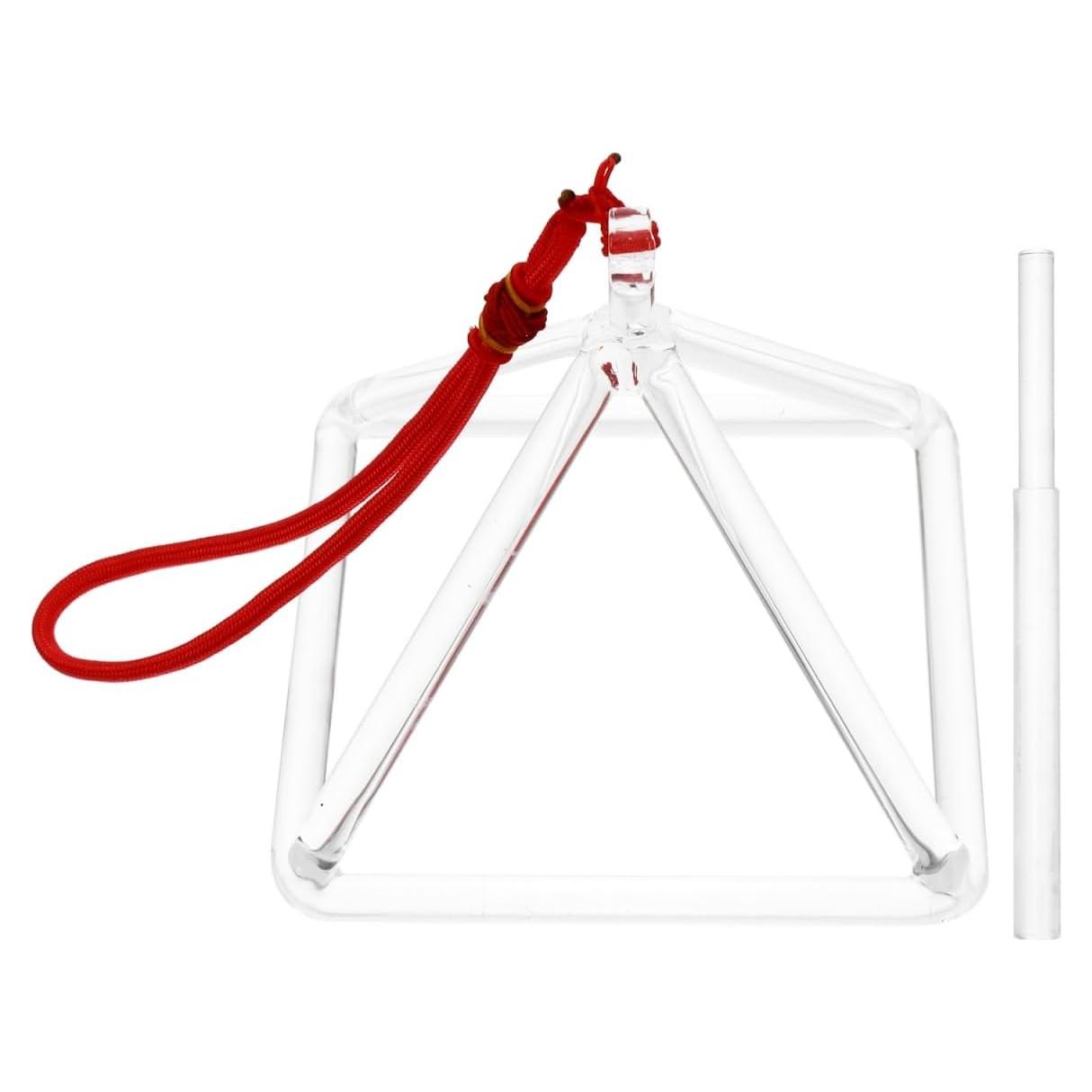 Pirámide Cantante de Cristal 12.7 cm - Soporte Musical Curativo