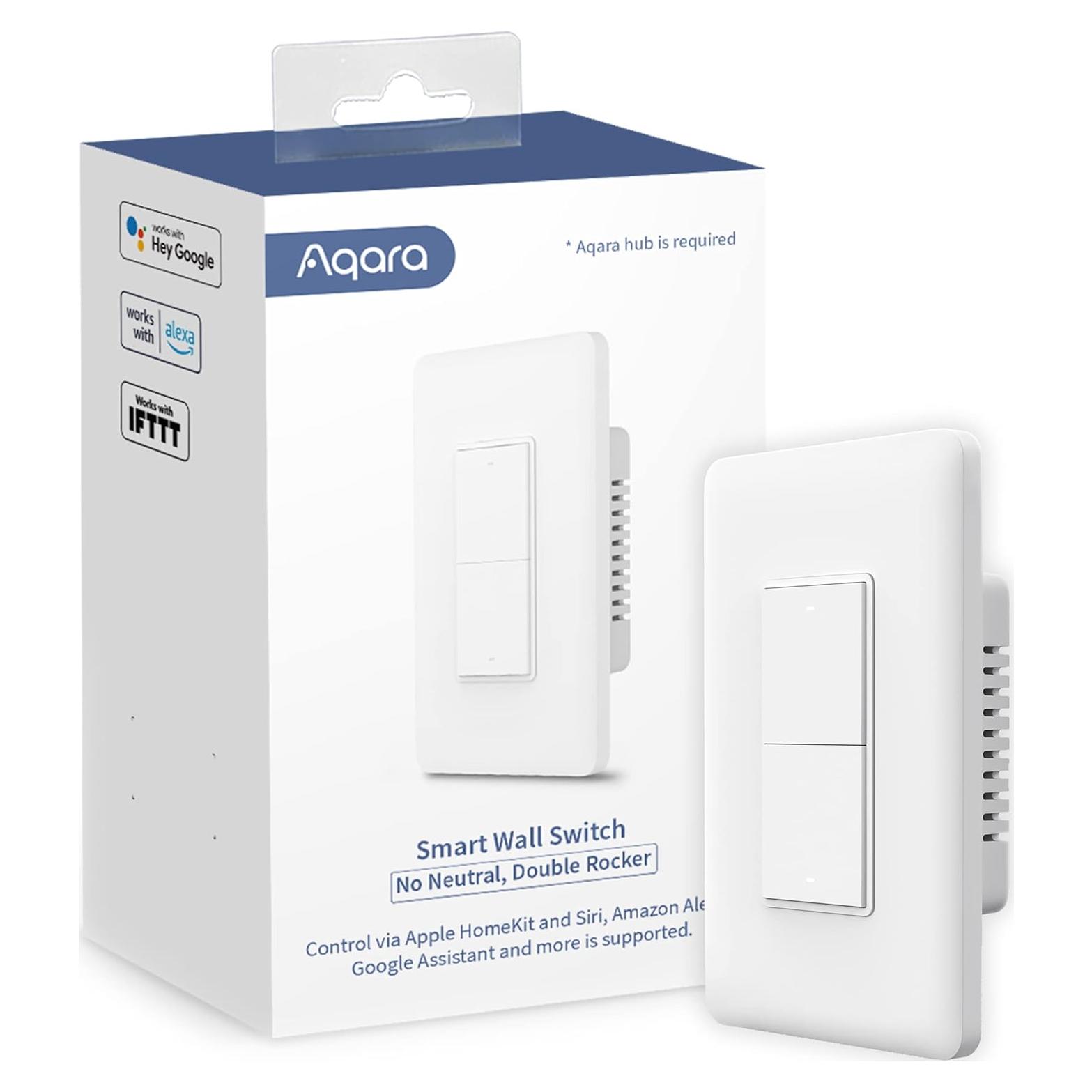 Interruptor de Luz Inteligente Aqara Doble Palanca Zigbee