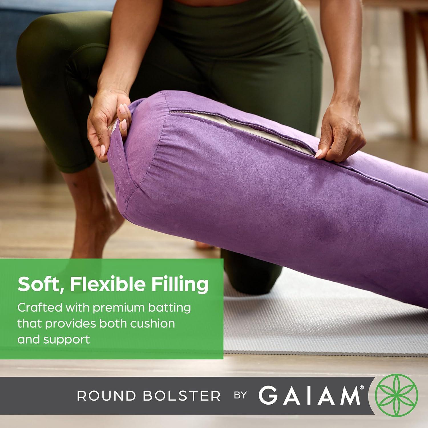 Cojín Redondo para Yoga Gaiam Negro - Soporte y Meditación