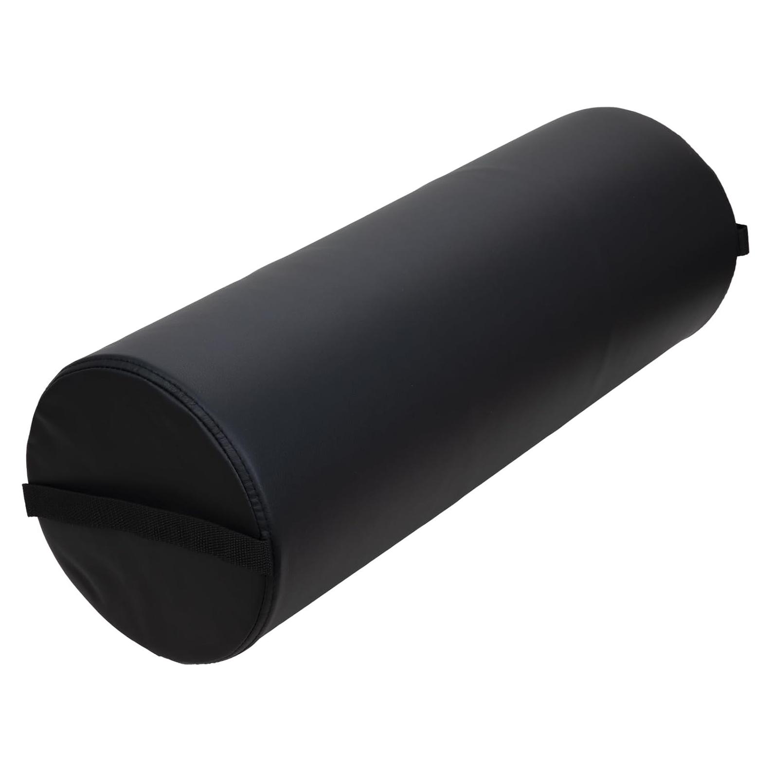 Almohada Bolster Jumbo ForPro Negra 23 cm R x 66 cm L para Yoga