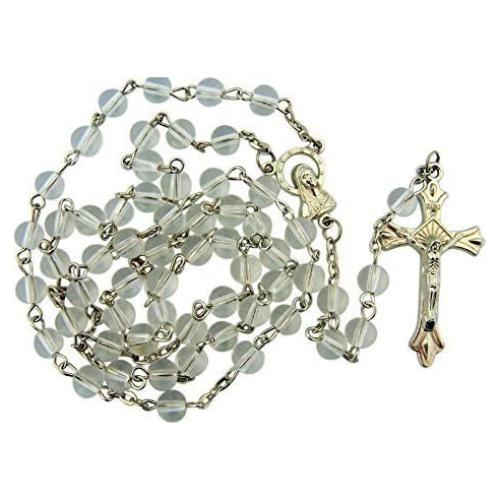 Rosario de Cuentas de Vidrio Transparente CB 50.8 cm 6mm