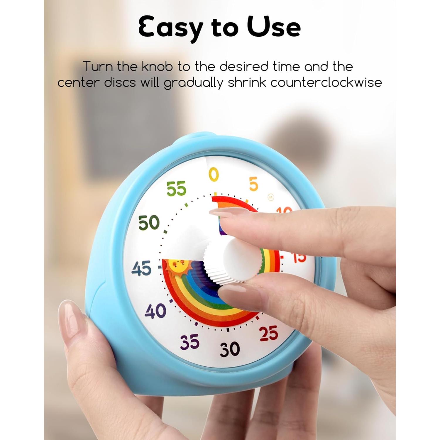 Temporizador Visual BellMan Azul Claro 60 Minutos Silencioso