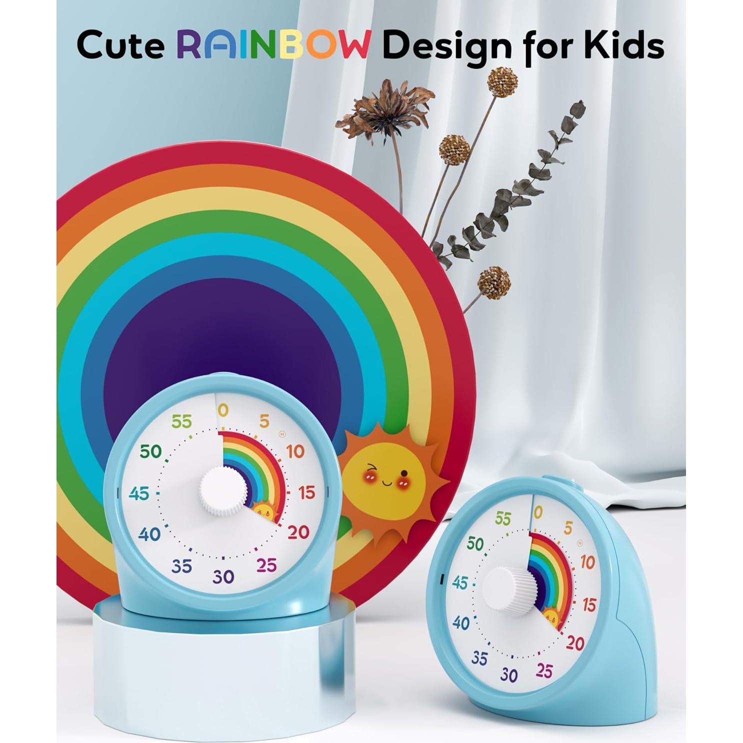 Temporizador Visual BellMan Azul Claro 60 Minutos Silencioso