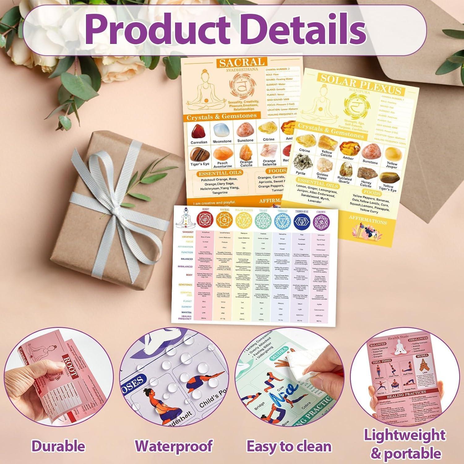 Guía de Chakra 10 Tarjetas Party Greeting para Meditación