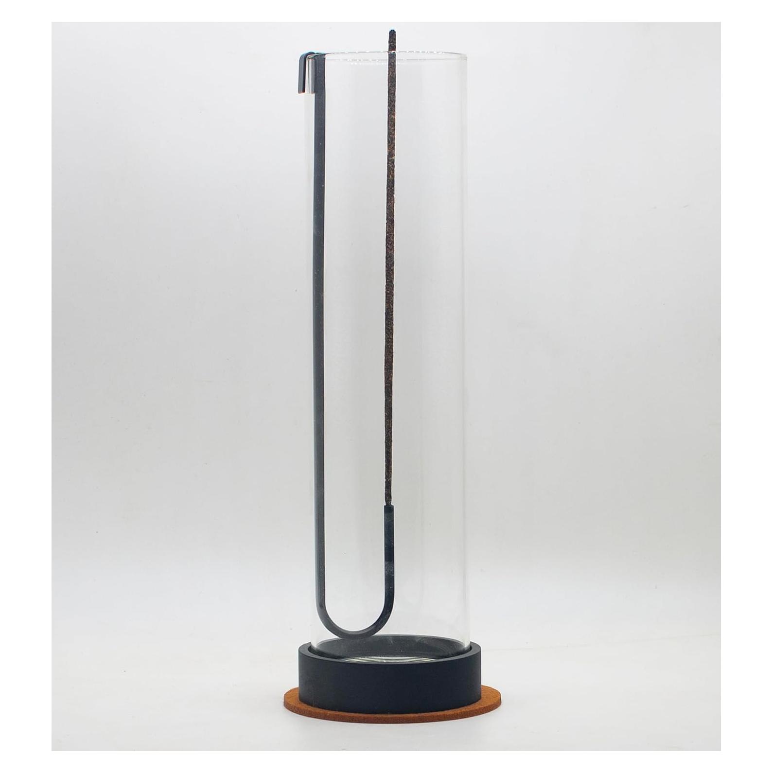 Soporte de Incienso Moderno CODINOO Negro con Captador de Cenizas