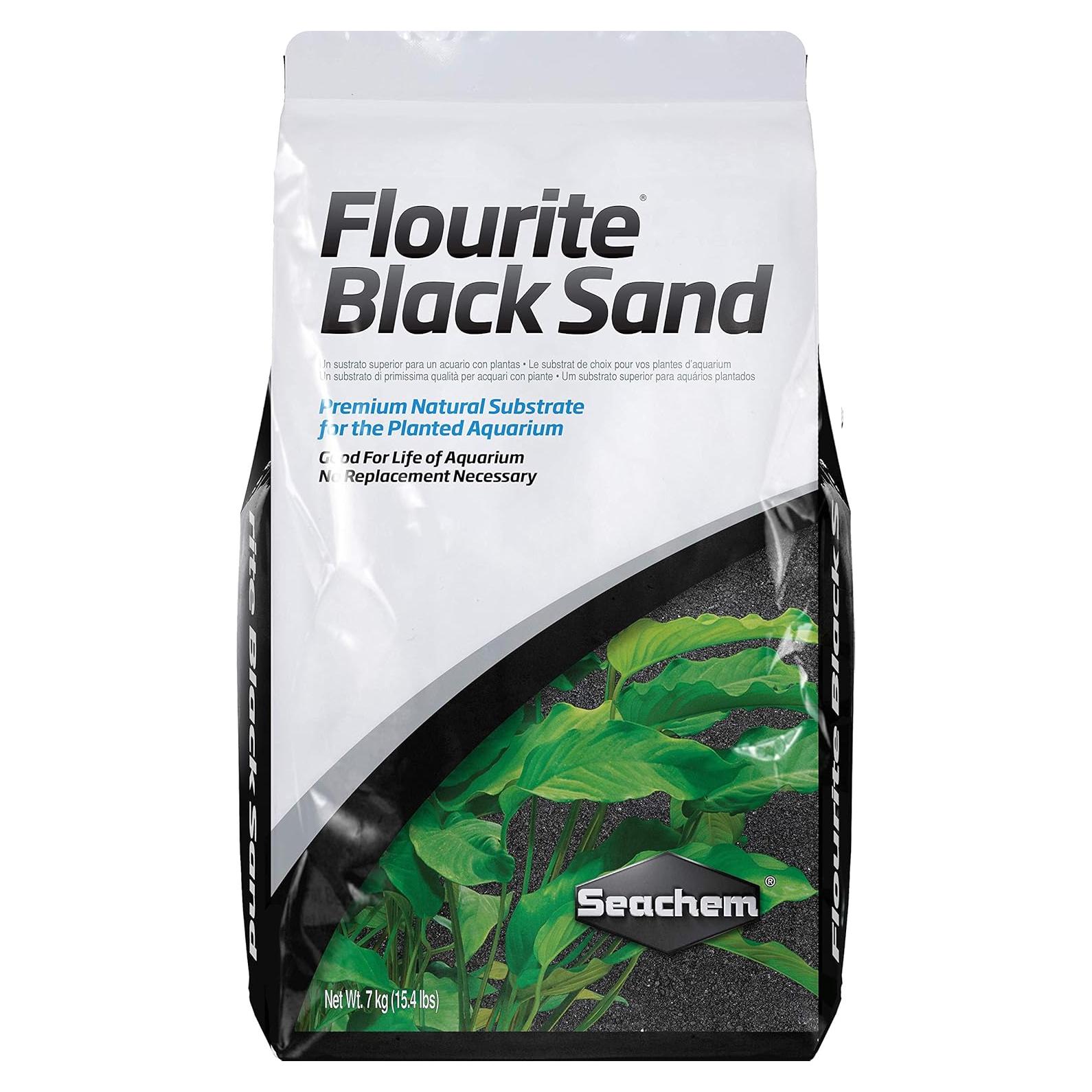 Arena Negra Flourite Seachem 7 kg para Acuario Plantado