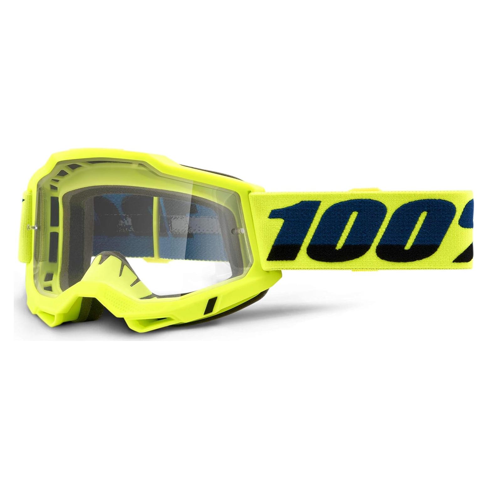 Gafas de Motocross 100% Accuri 2 Adultos Amarillo Fluo