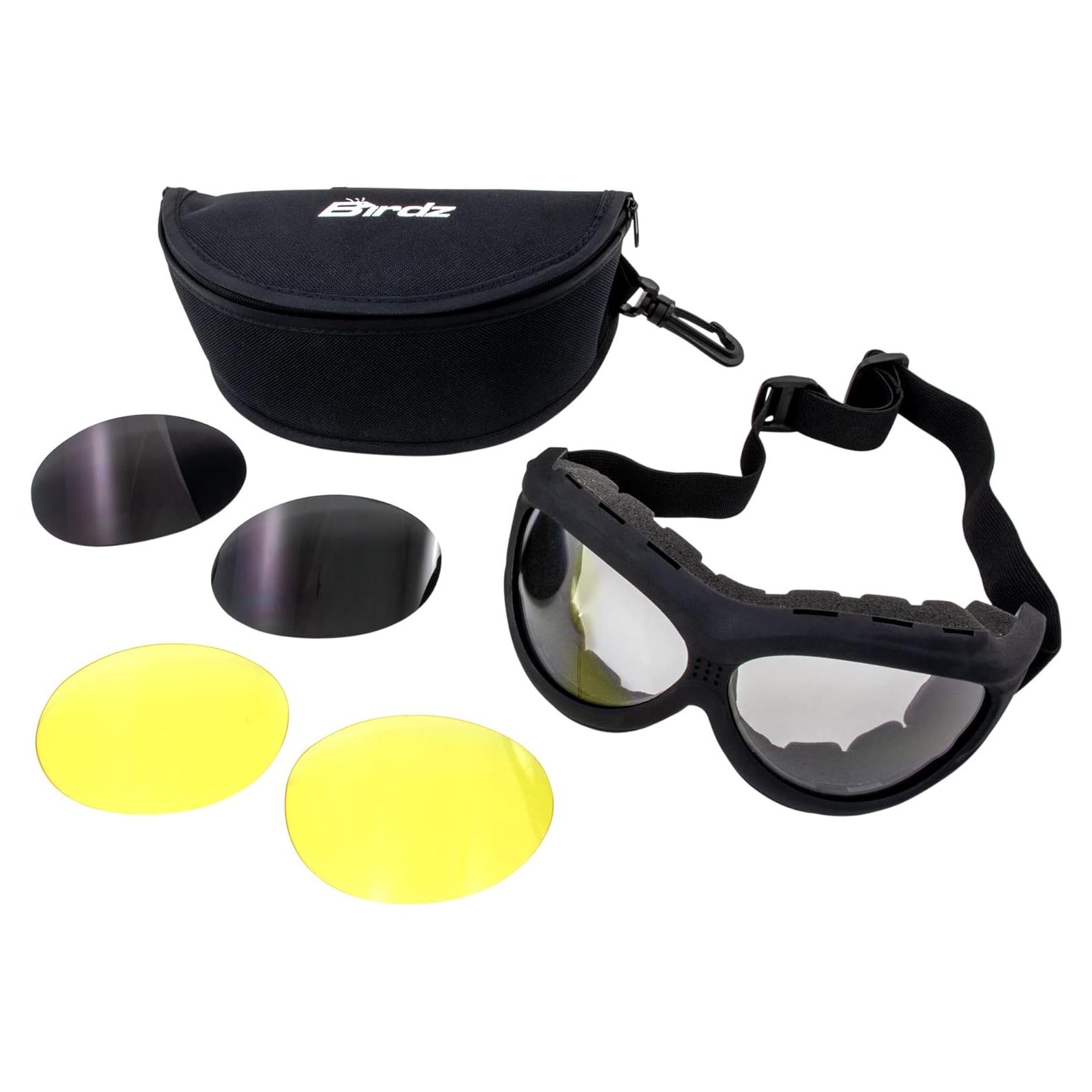 Gafas de Motocicleta Birdz Eyewear Buzzard Kit Anti-Niebla