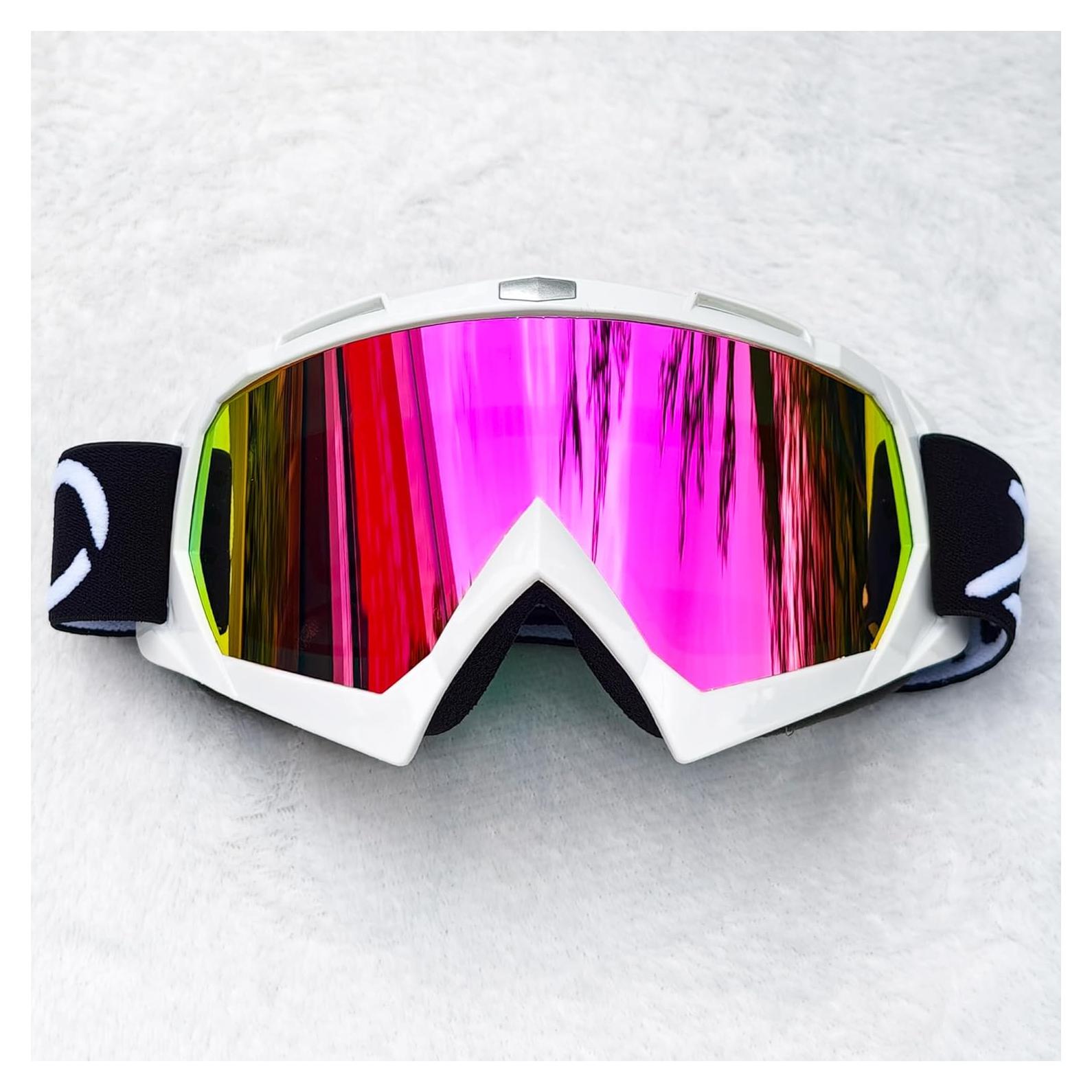 Gafas de Motocicleta ZJNUO 833 - UV400, Antideslizantes, Ajustables