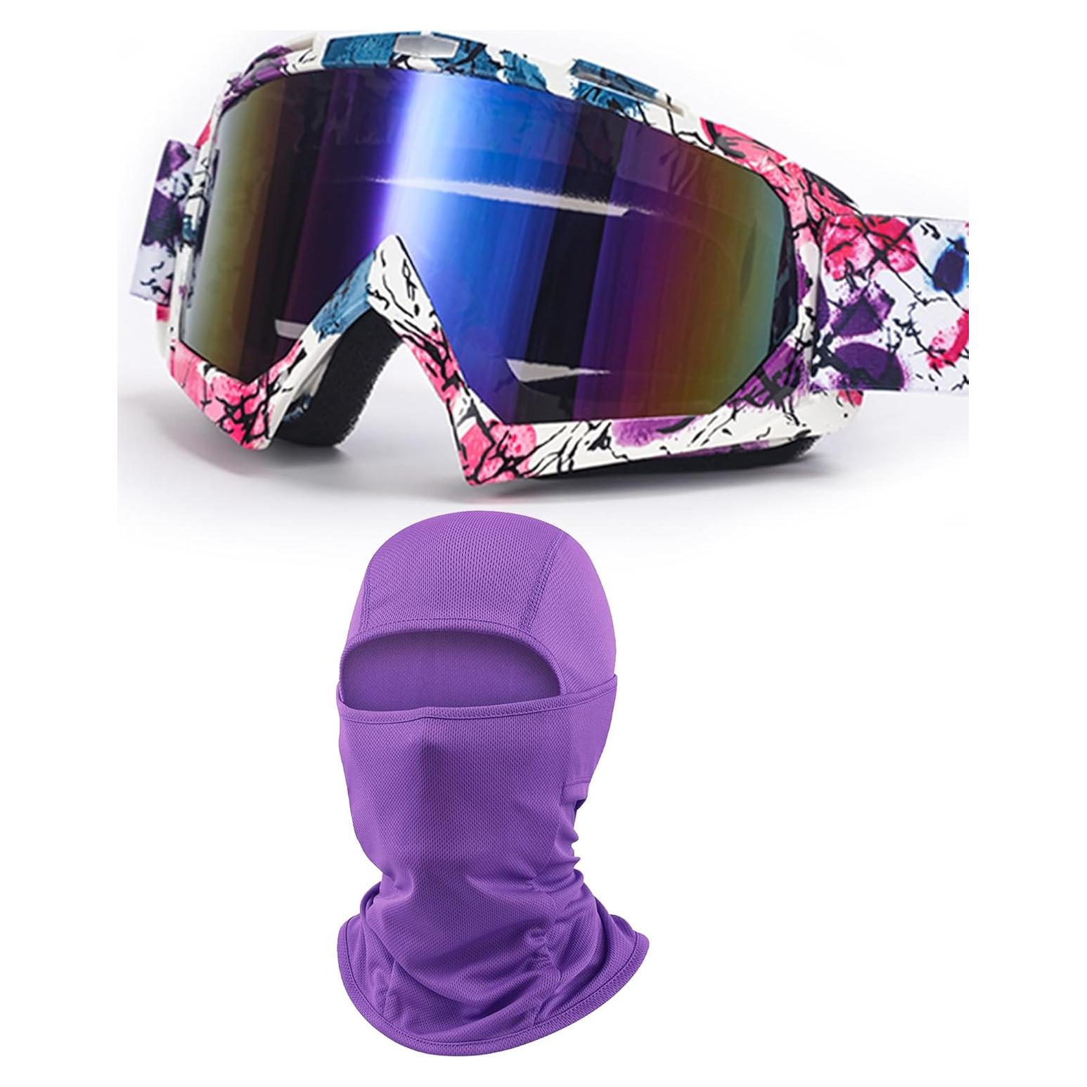 Gafas de Motocross Immoono con Balaclava UV y Antiviento