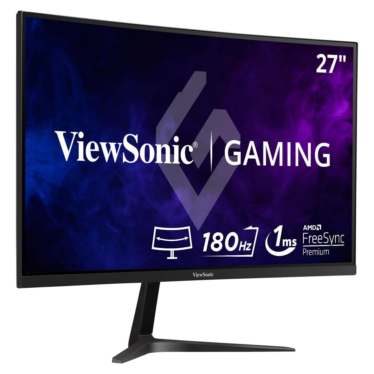 Monitor Curvo ViewSonic 27" 1440p 1ms 180Hz FreeSync
