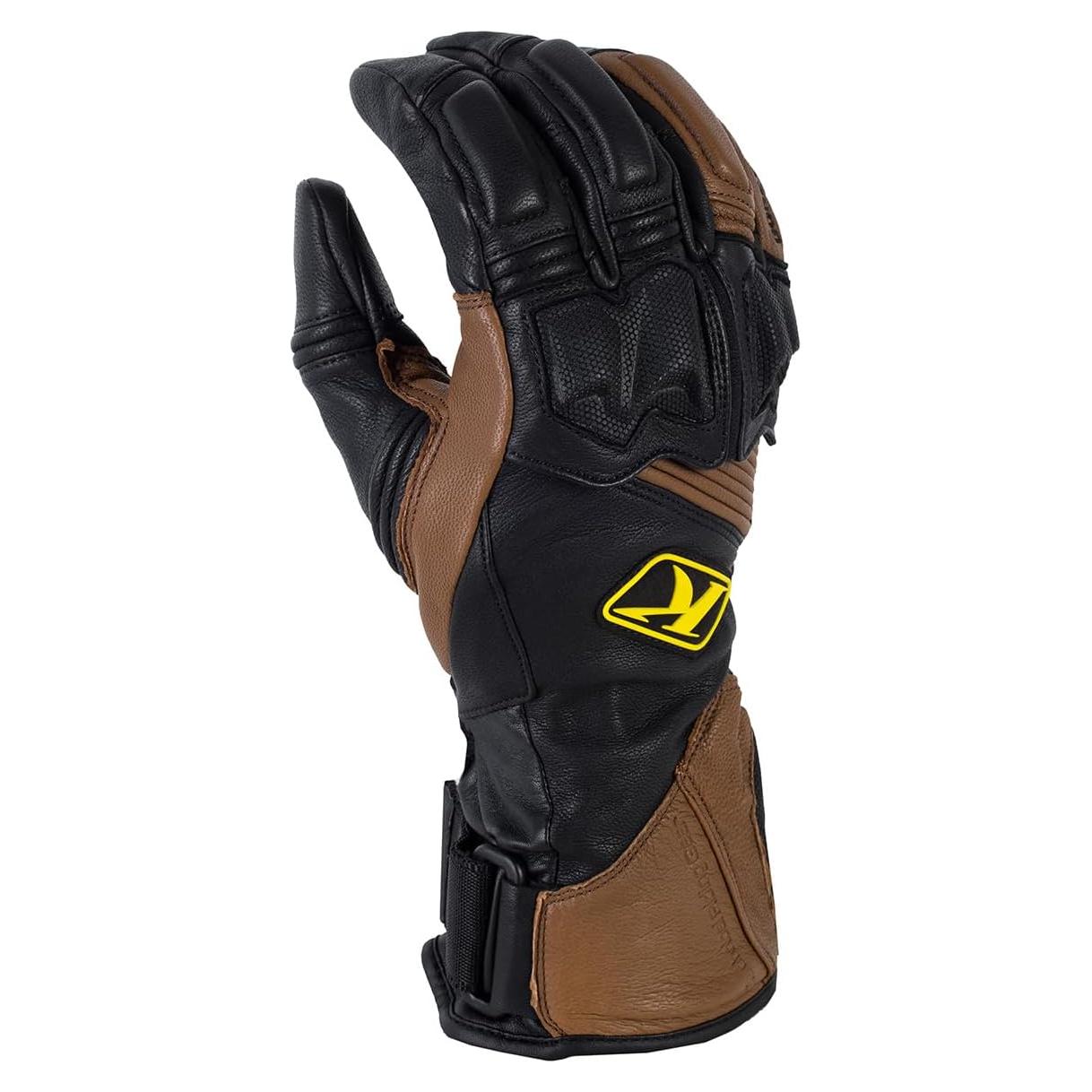 Guantes Largos KLIM para Motocicleta Aventura Hombre Marrón M