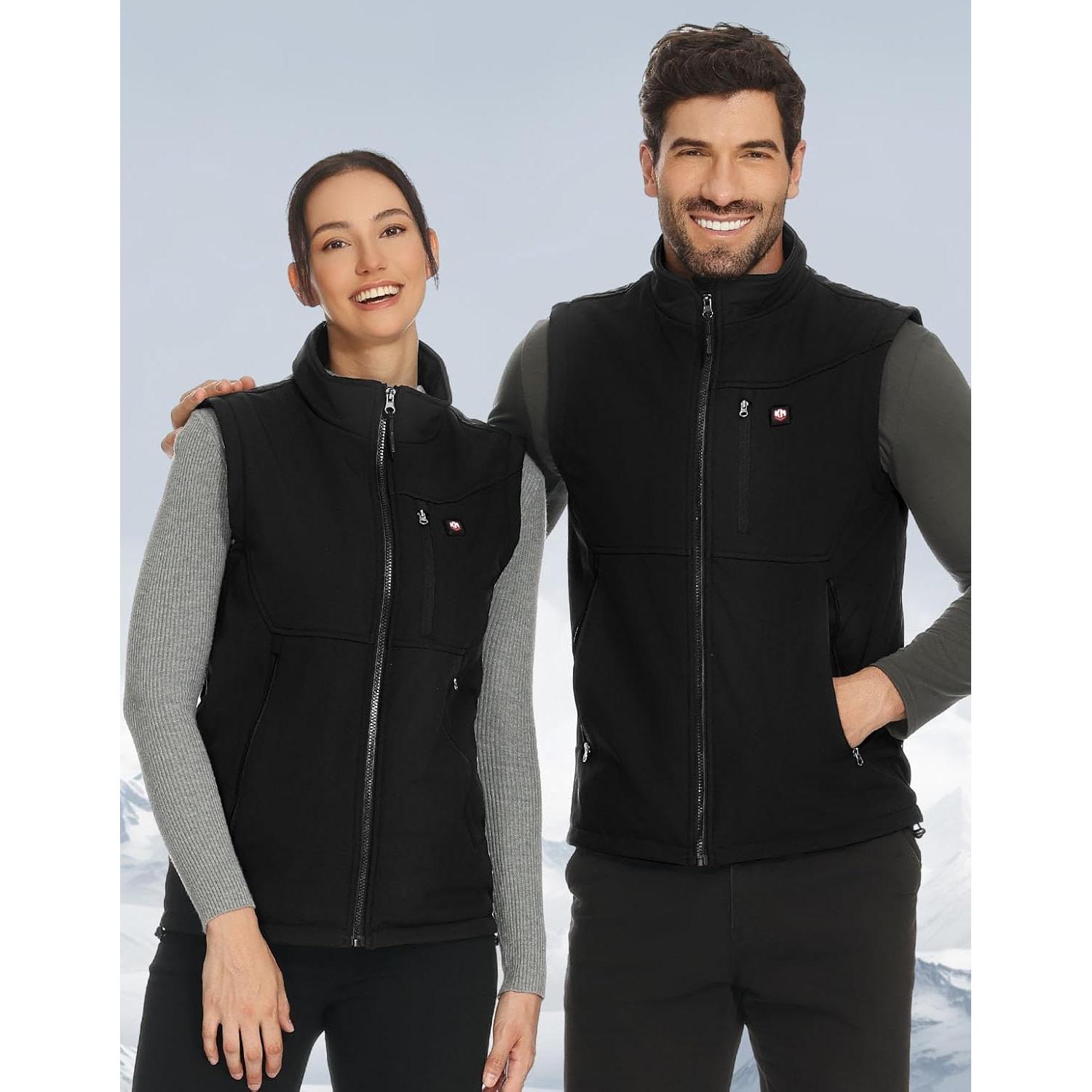 Chaleco Térmico KEMIMOTO Eléctrico para Hombre 10000mAh Negro