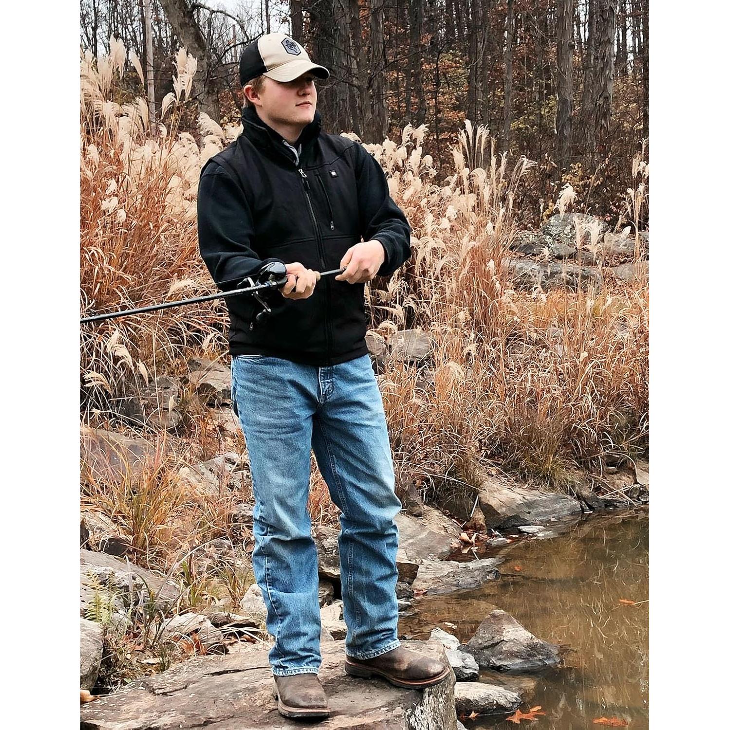 Chaleco Térmico KEMIMOTO Eléctrico para Hombre 10000mAh Negro