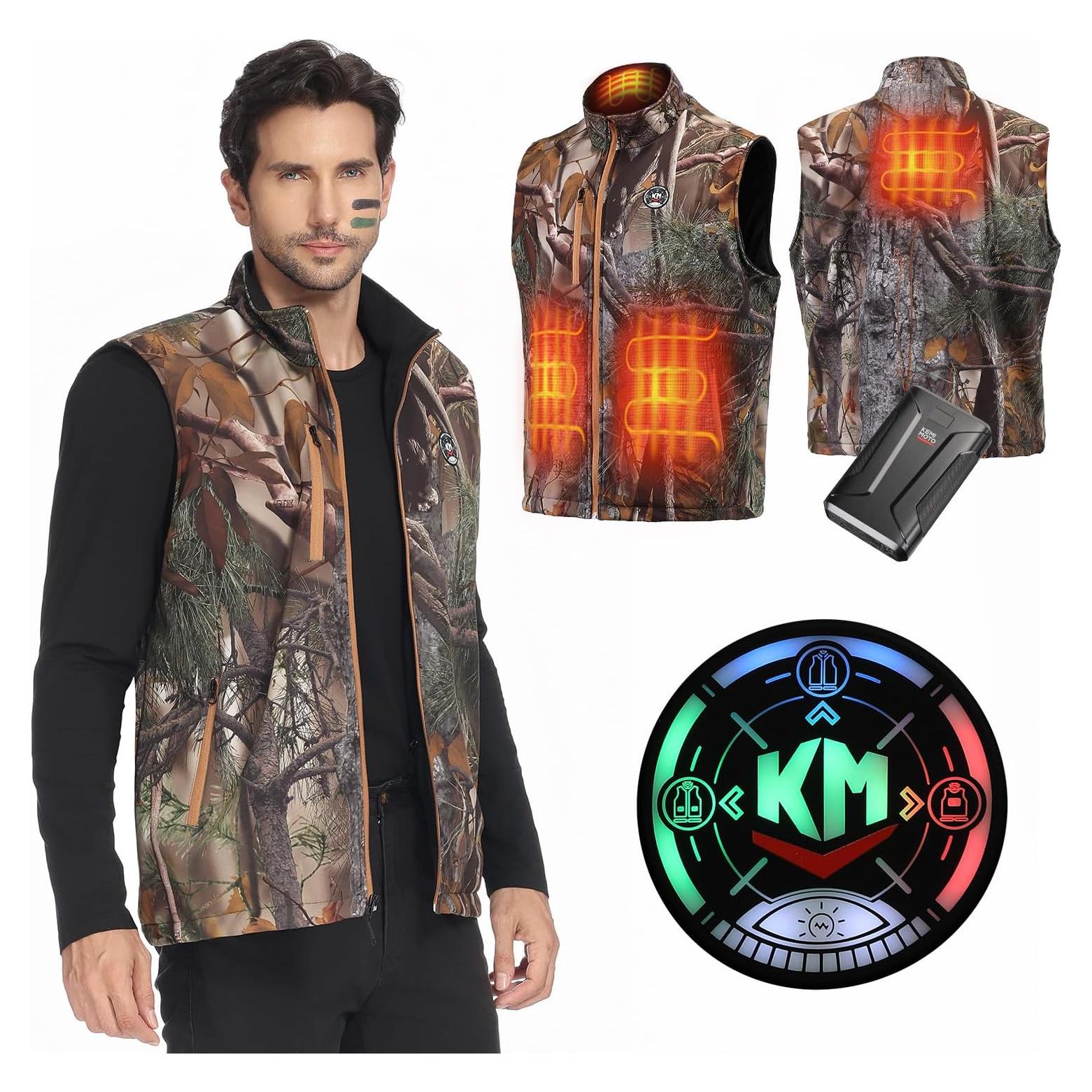 Chaleco Térmico KEMIMOTO para Caza con Batería 20000mAh