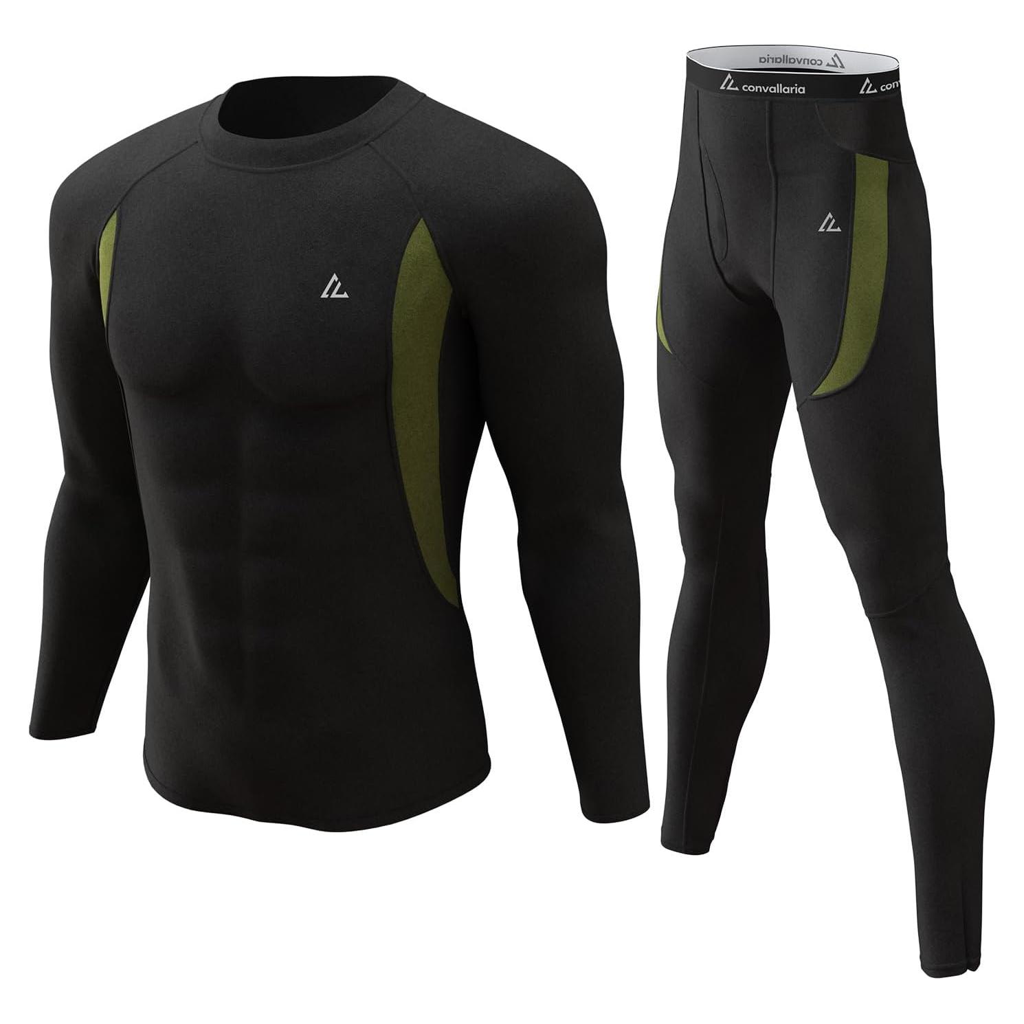 Conjunto Térmico de Ropa Interior para Hombre CL - Mediano, Negro