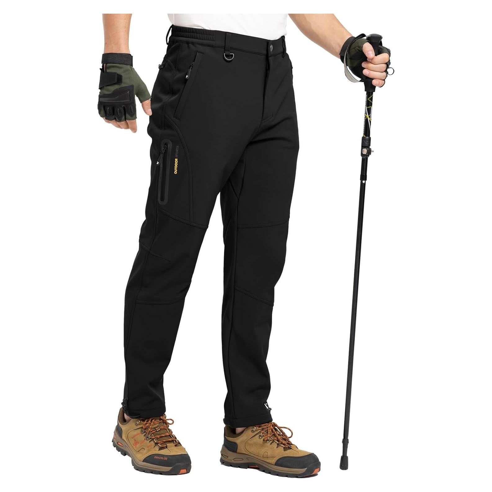 Pantalones de Nieve Impermeables TBMPOY para Hombre 34 Negro