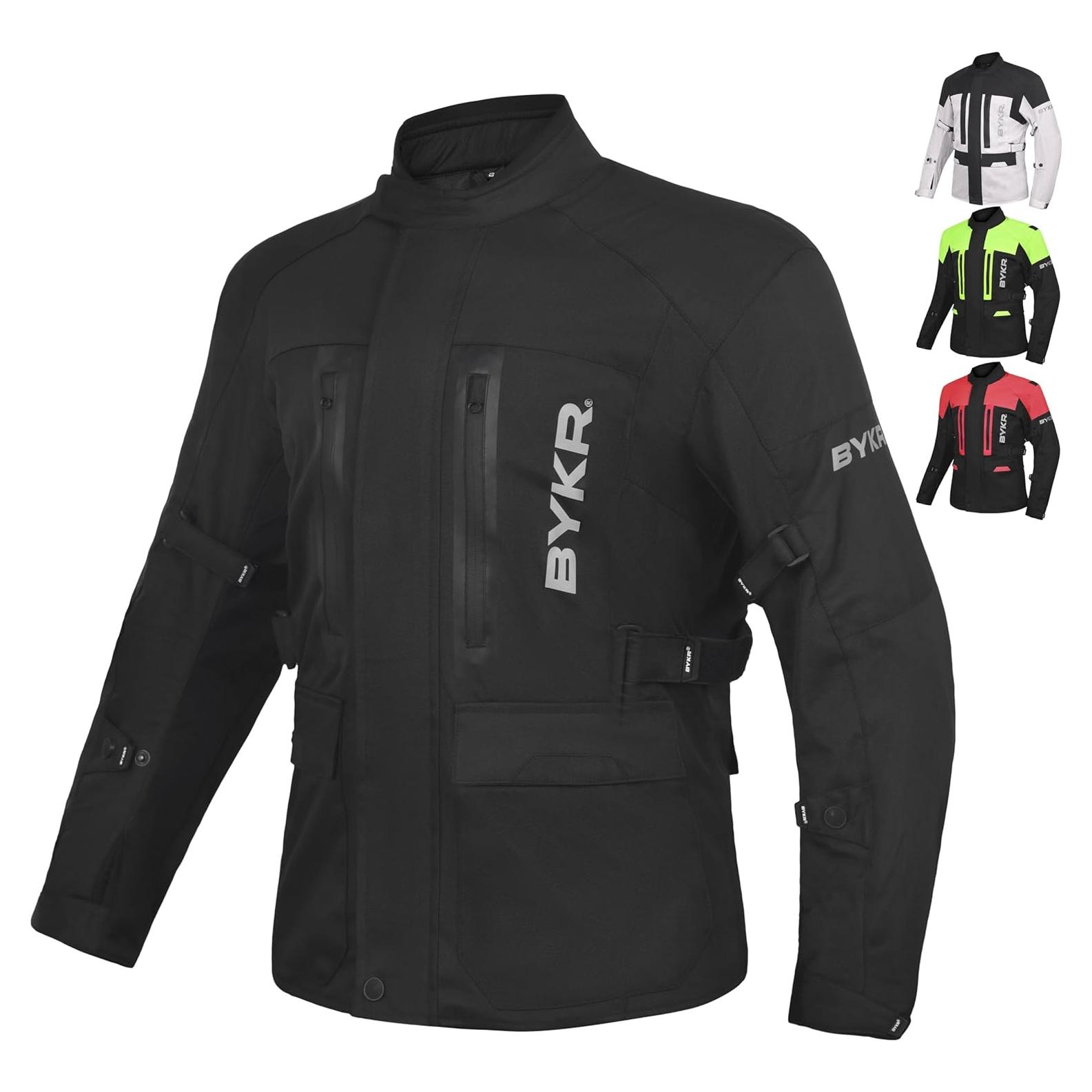 Chaqueta de Motocicleta BYKR MJ1 Aventura Unisex CE Impermeable