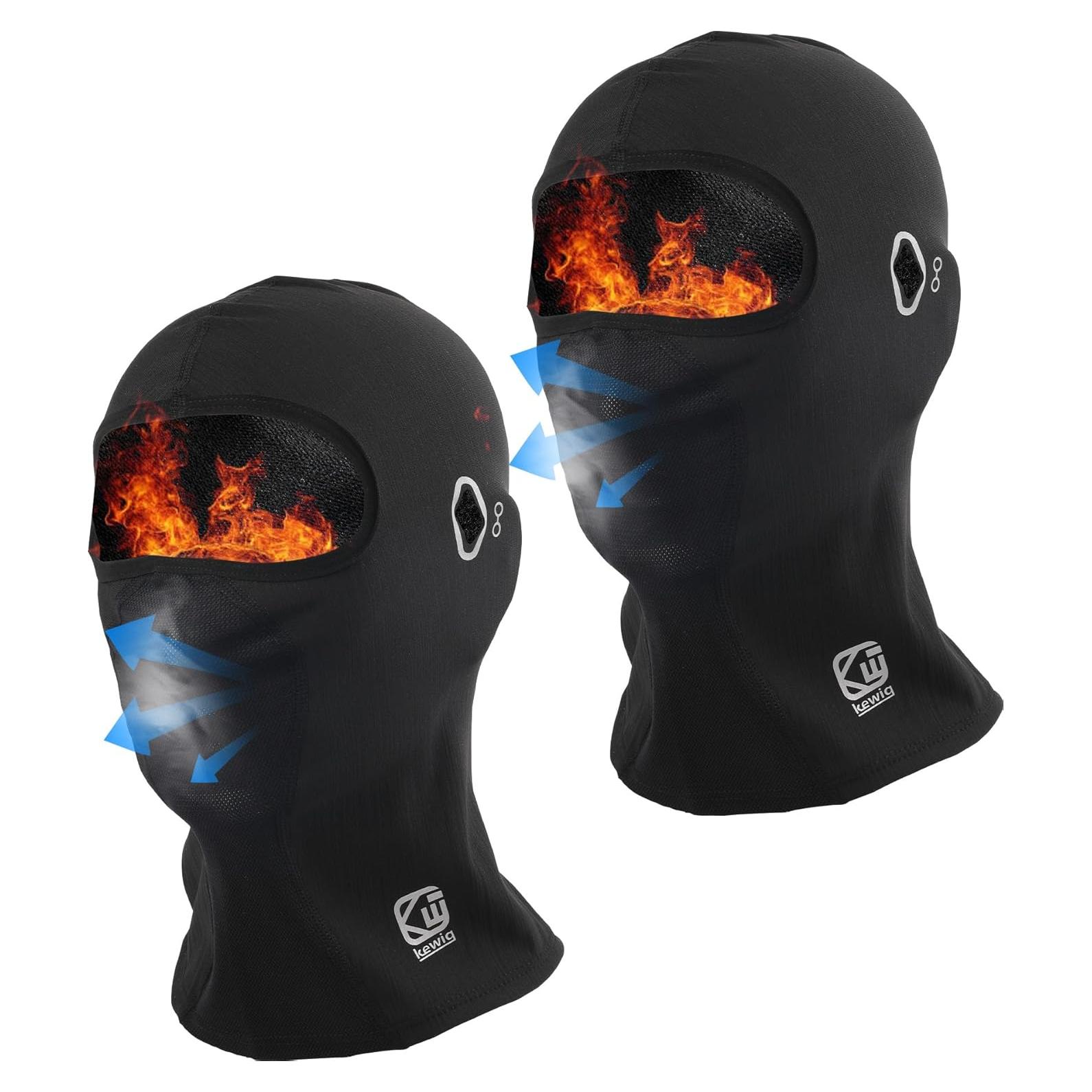 Kewig Balaclava Térmica para Esquí y Motocicleta - 2 Piezas