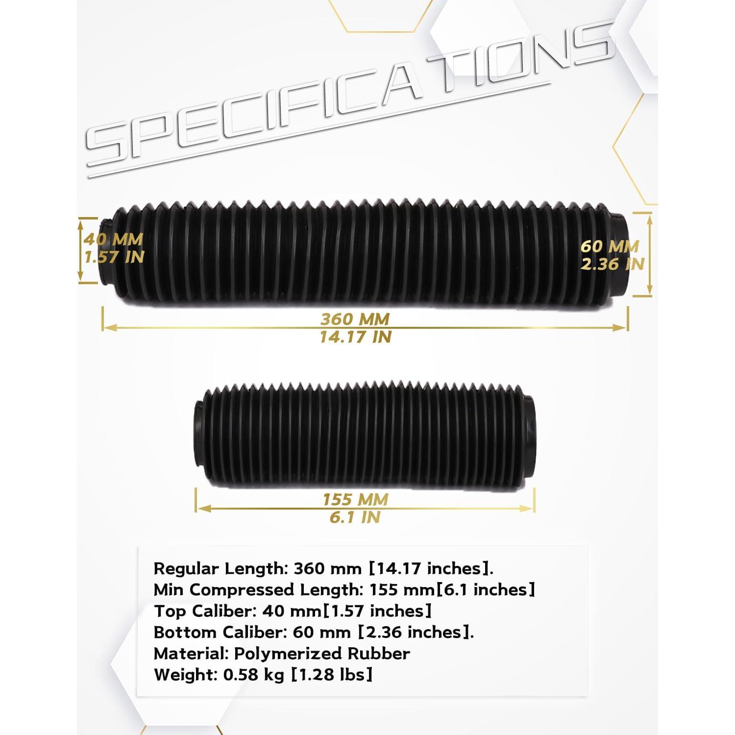 Botas de Horquilla Delantera YSMOTO para Motocicletas - 2 Pcs