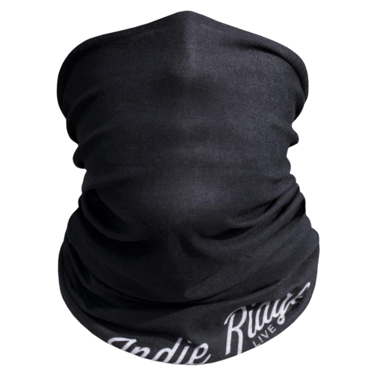 Máscara Facial Motocicleta Indie Ridge Negra Unisex - Transpirable