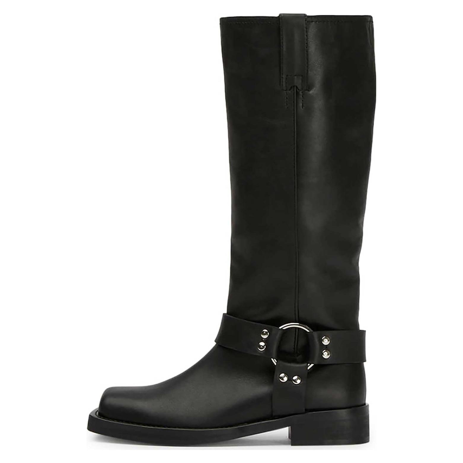 Botas Altas de Rodilla FIFSY para Mujeres - Punta Cuadrada