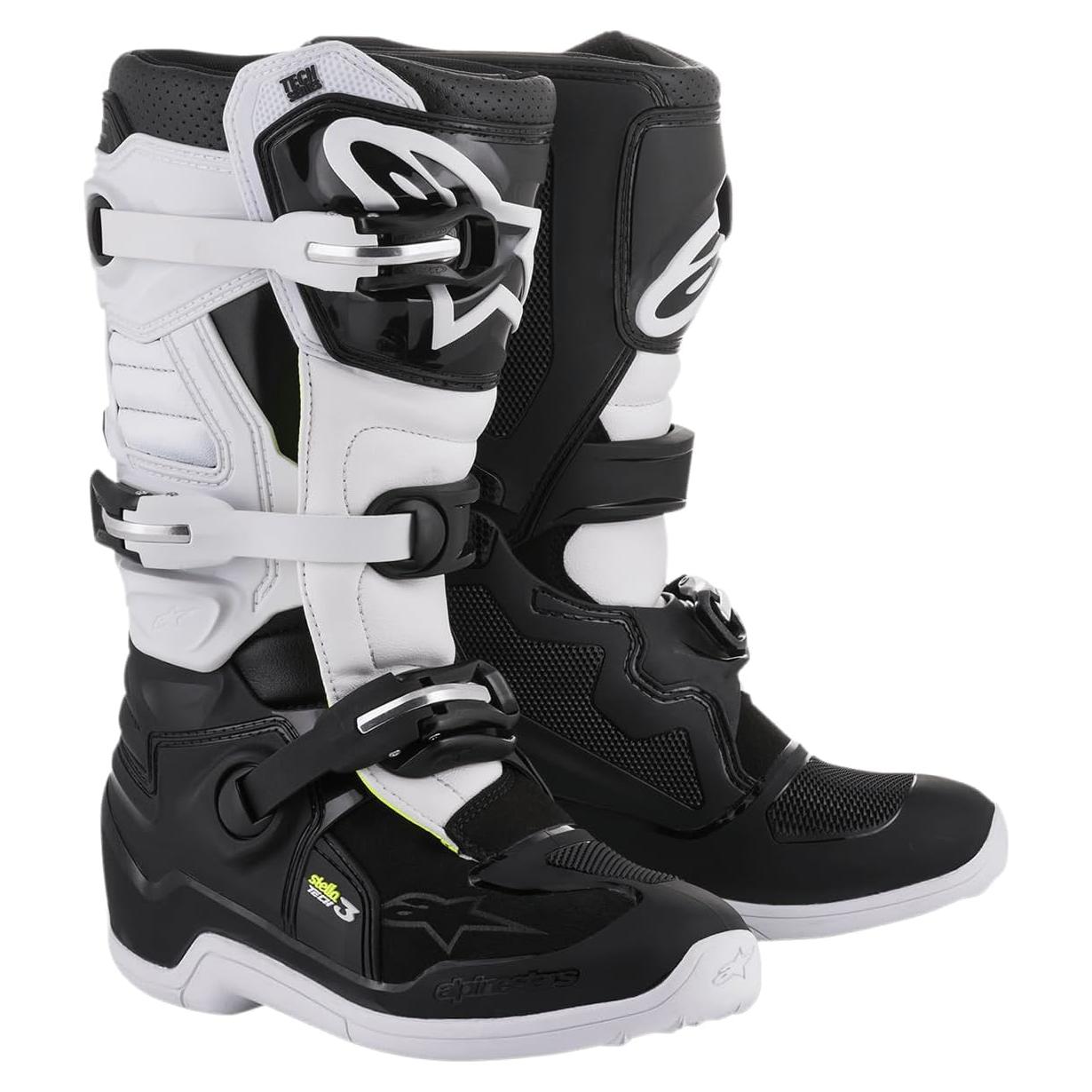 Botas de Motocicleta Alpinestars Stella Tech 3 Mujer 8 Negro/Blanco