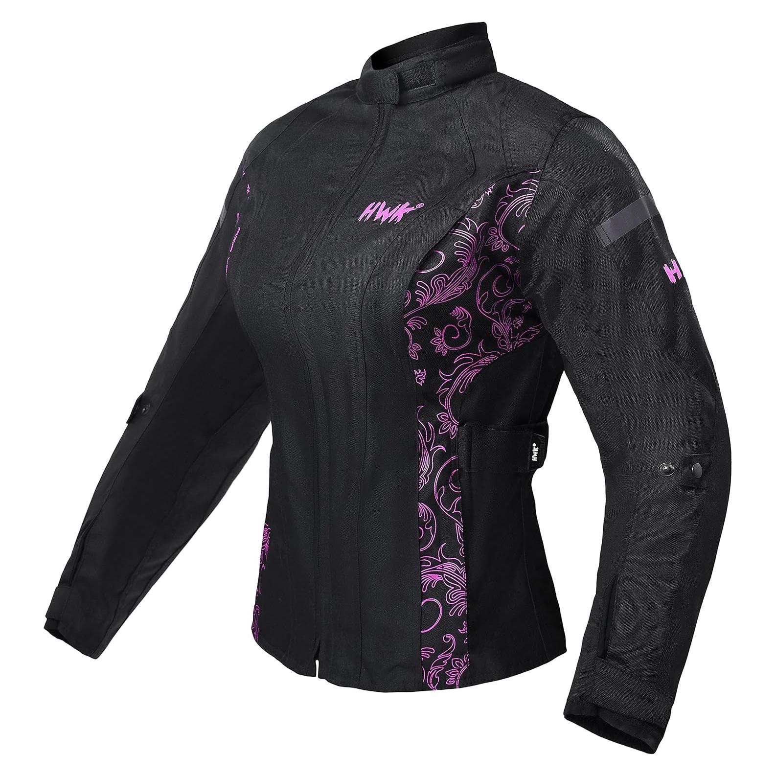 Chaqueta de Motocicleta HWK para Mujeres - Resistente al Agua y CE