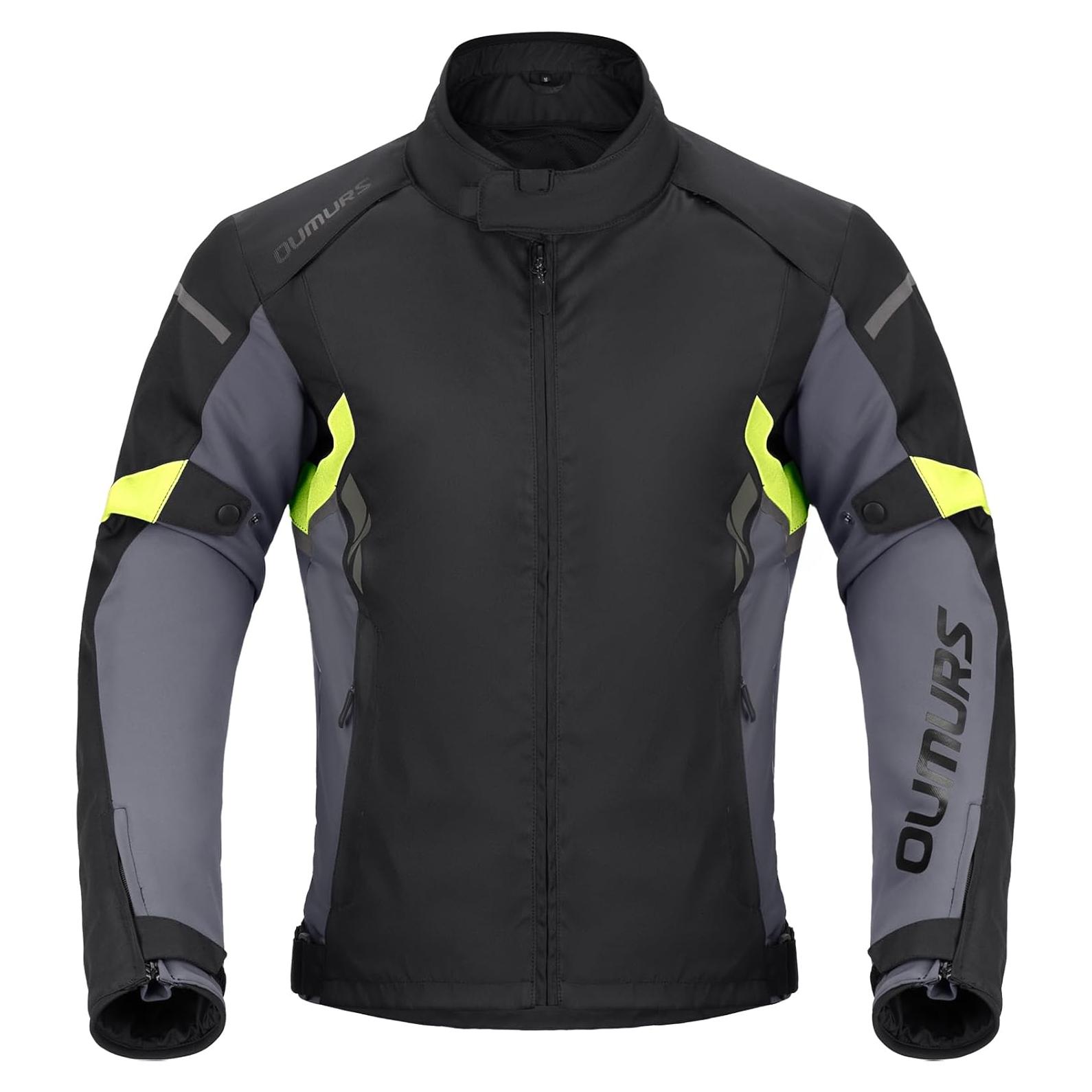 Chaqueta de Motocicleta Impermeable para Hombre con Armadura CE