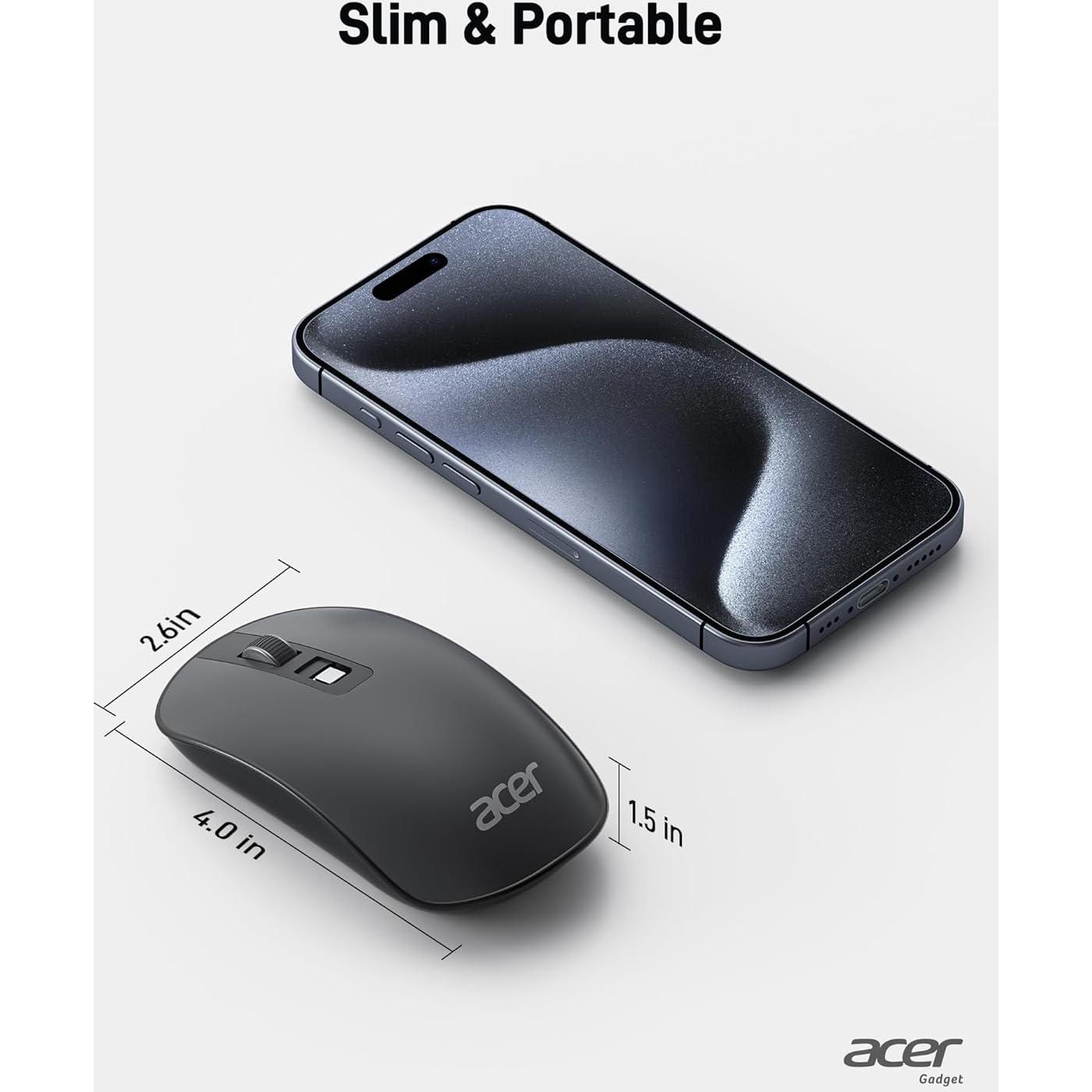 Ratón Inalámbrico Acer OMR242 USB Slim 2.4G DPI Ajustable