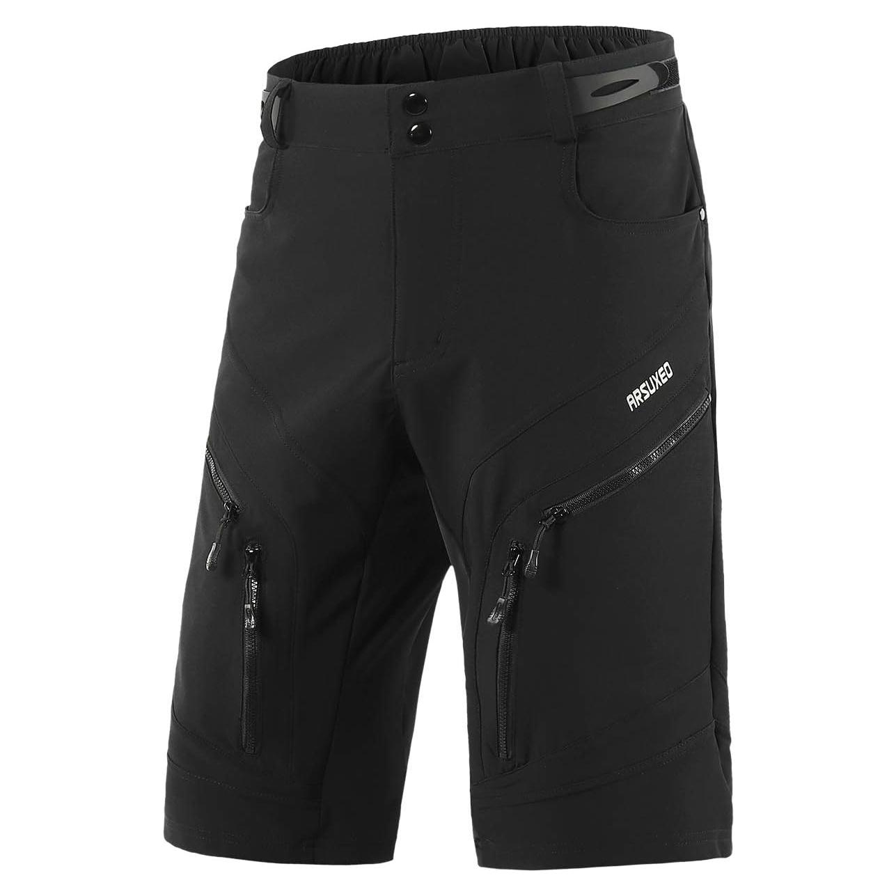 Pantalones Cortos de Ciclismo ARSUXEO Hombre X-Grande Negro