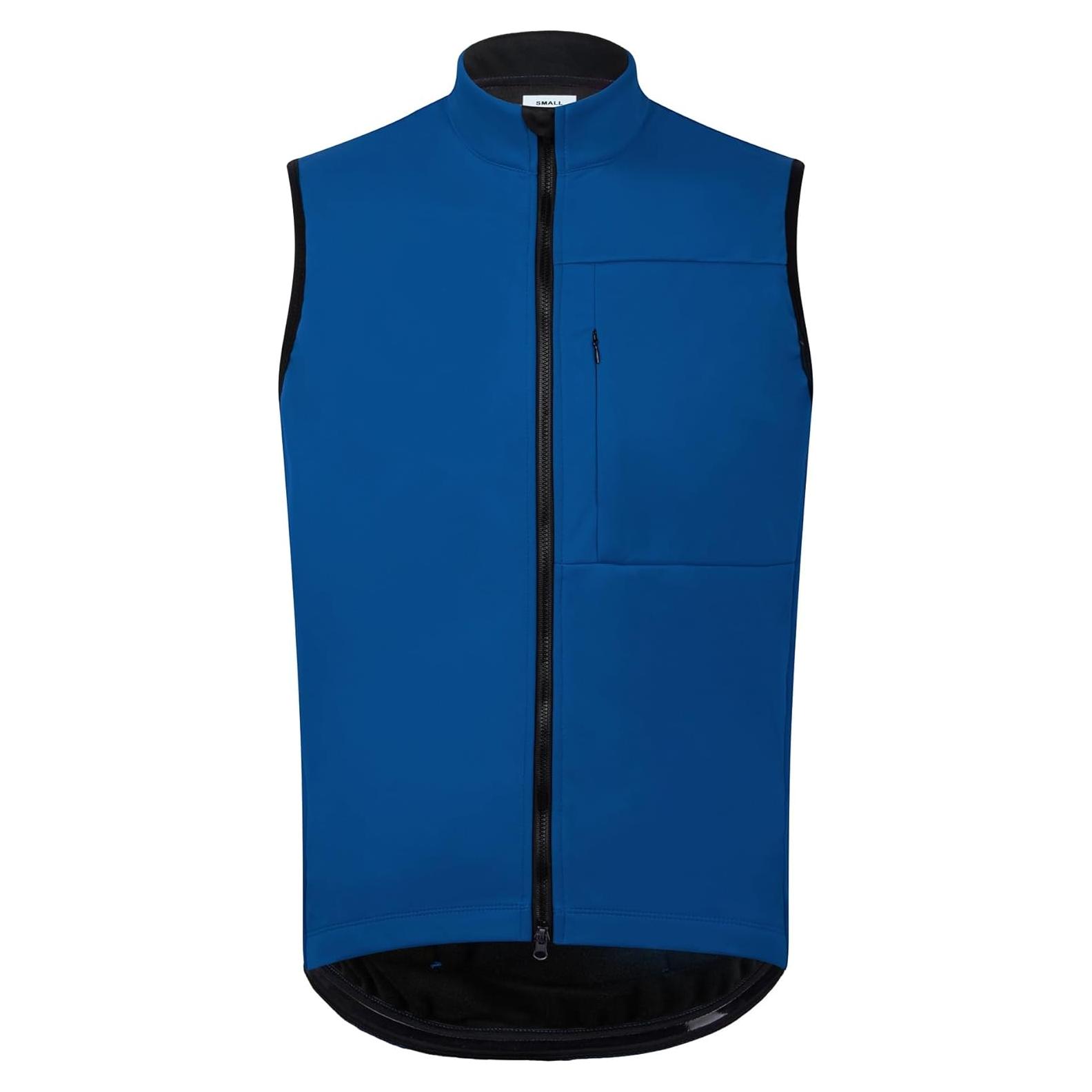 Chaleco Térmico Impermeable para Hombre Gilet Ciclismo 2X-Large Azul