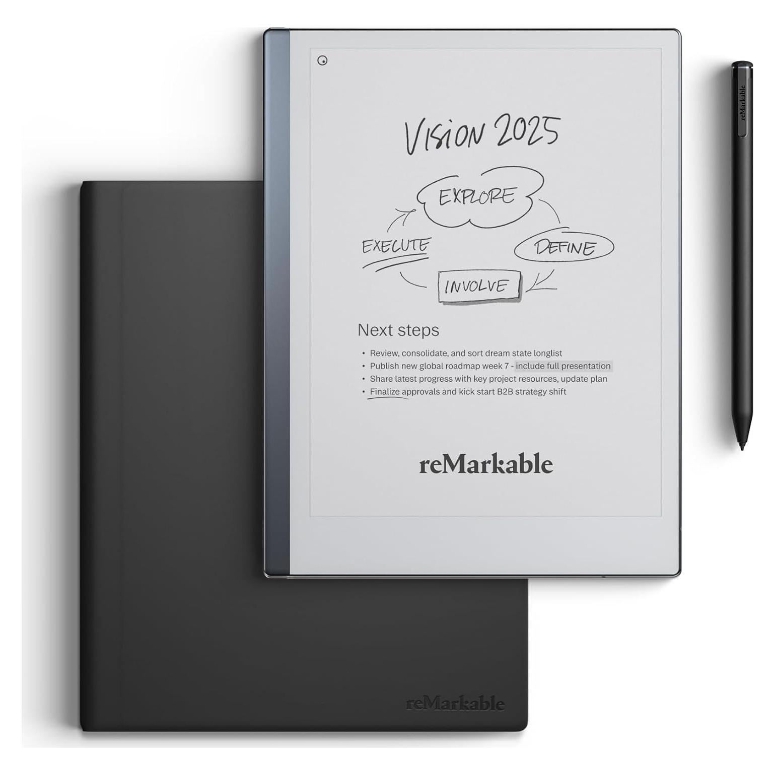 Tableta reMarkable 2 10.3'' + Lápiz Marker Plus + Folio Cuero