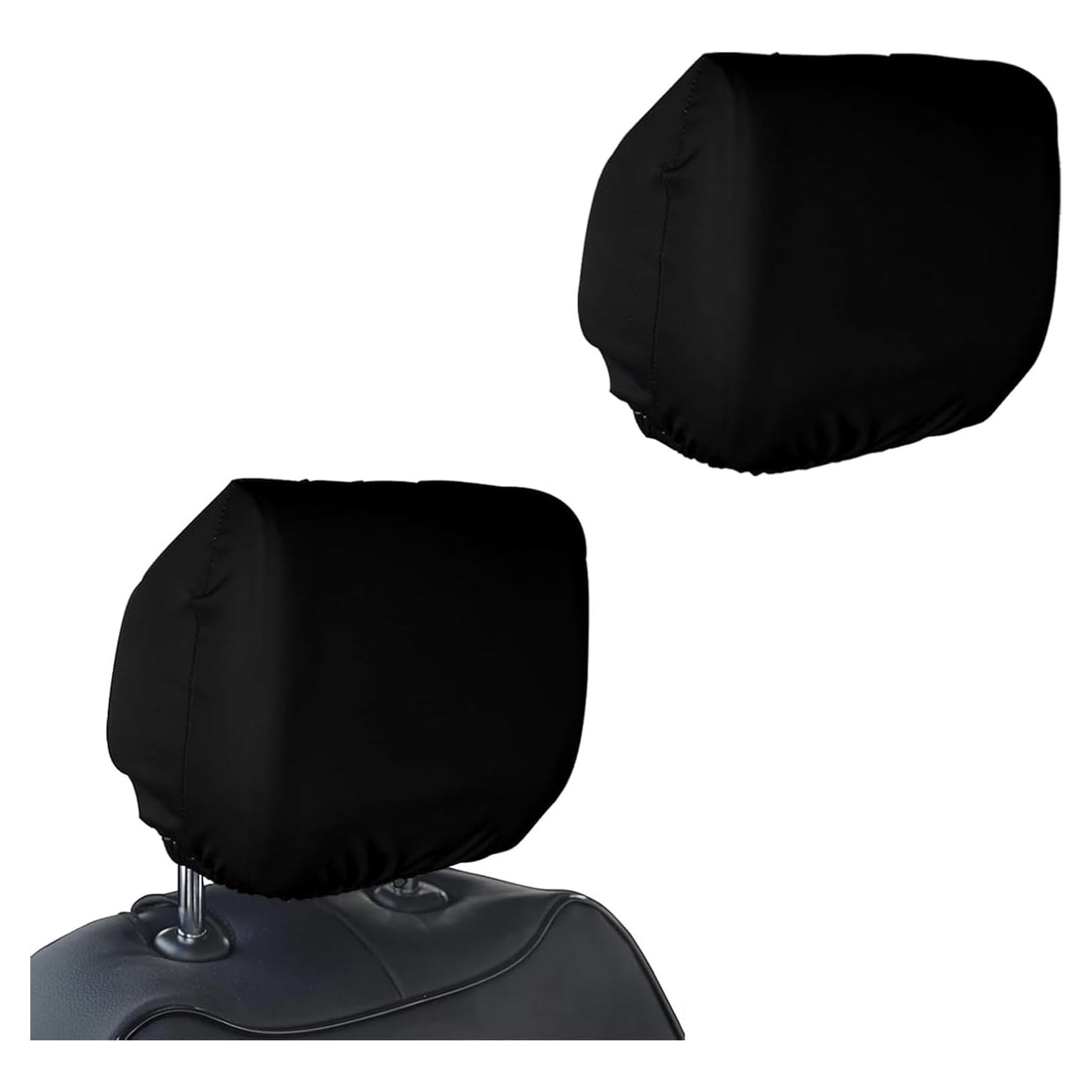 Funda de Reposacabezas de Coche 2 PCS GRANDI Negra Universal