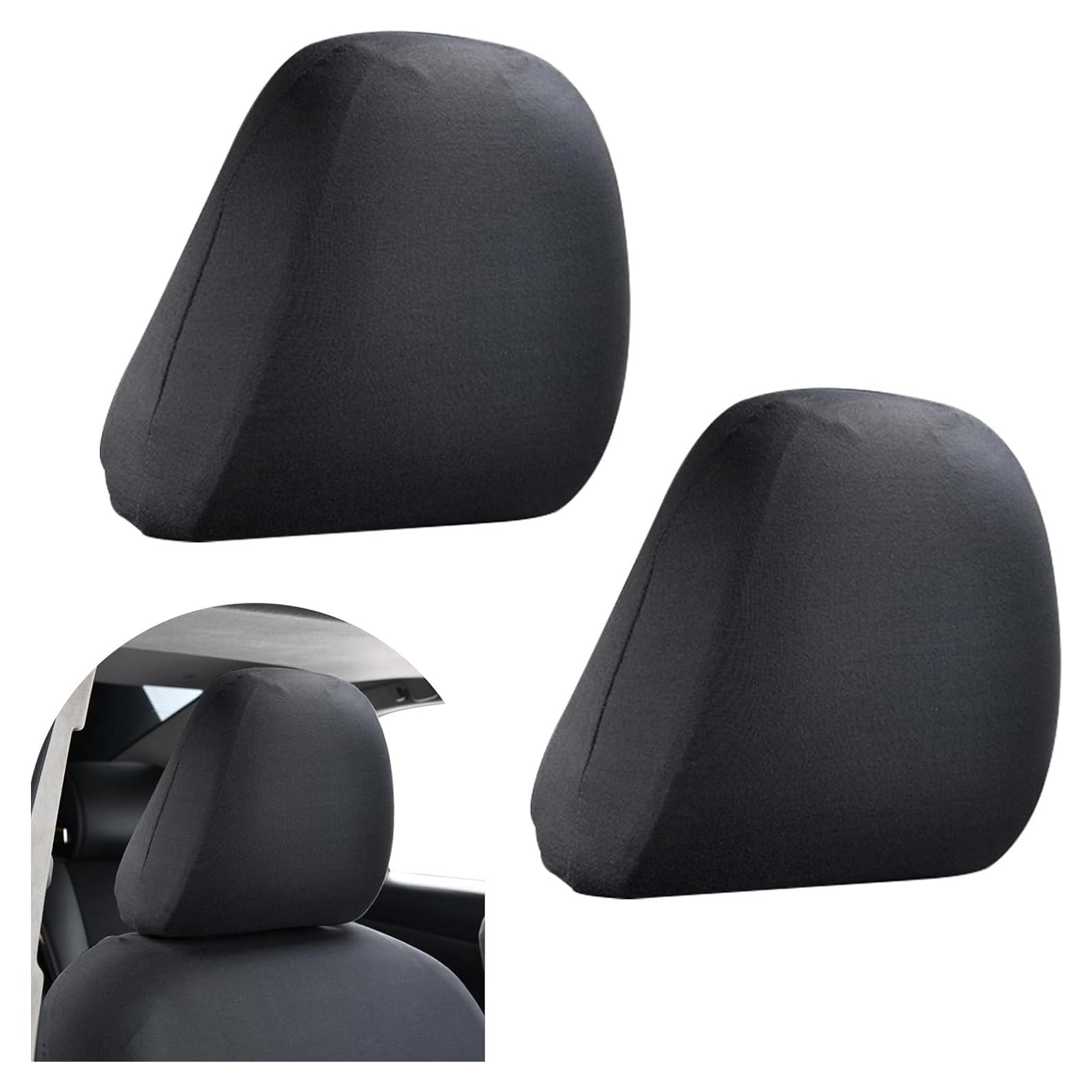 Funda de Reposacabezas de Coche Zikefest 2 Pcs Negra Universal