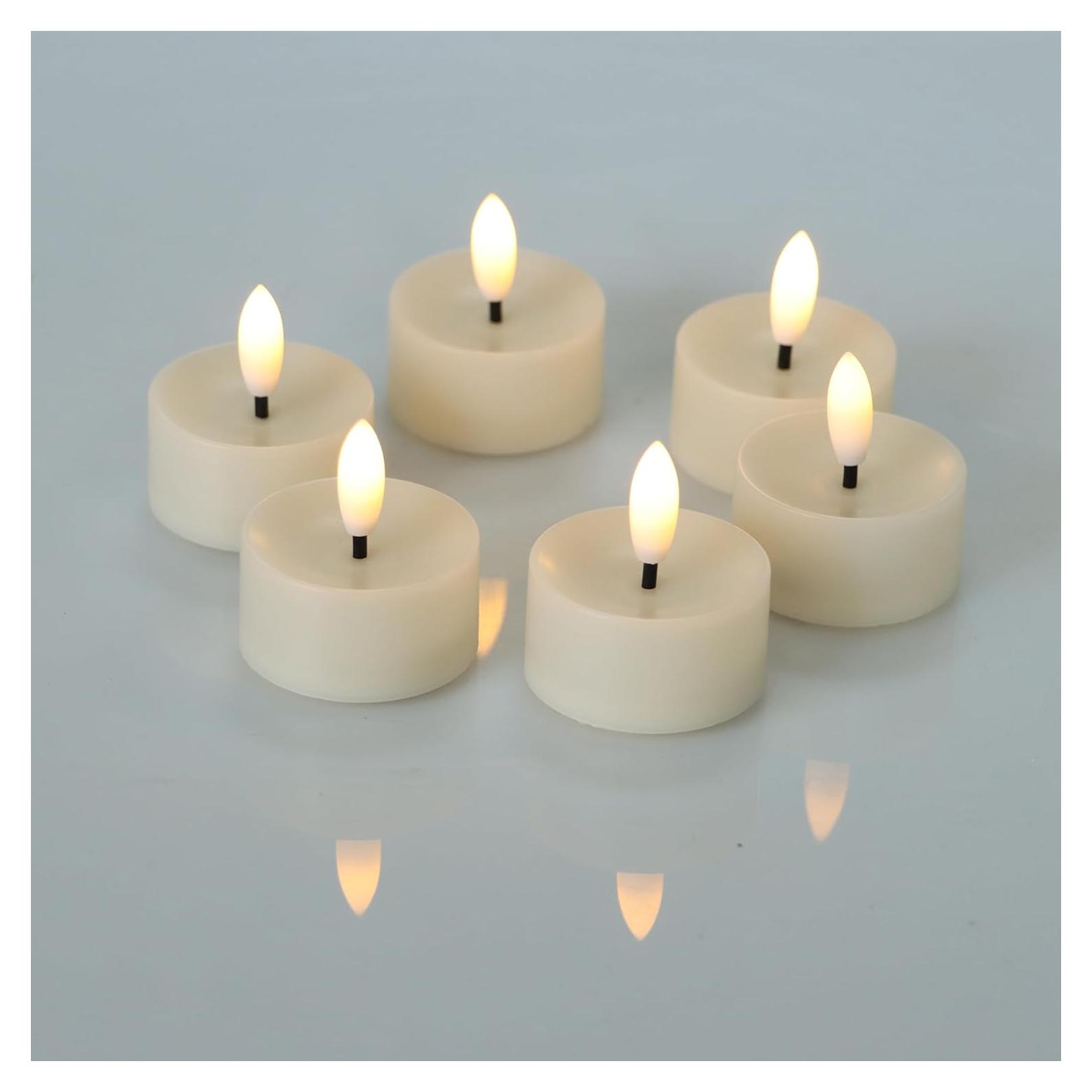 Velas LED Sin Llama Magiq 6 PCS Tealight Parpadeantes