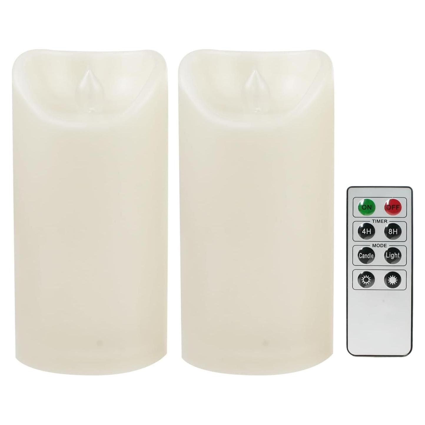 Velas LED Sin Llama CANDLE CHOICE 7.62x15.24 cm 2 Pcs