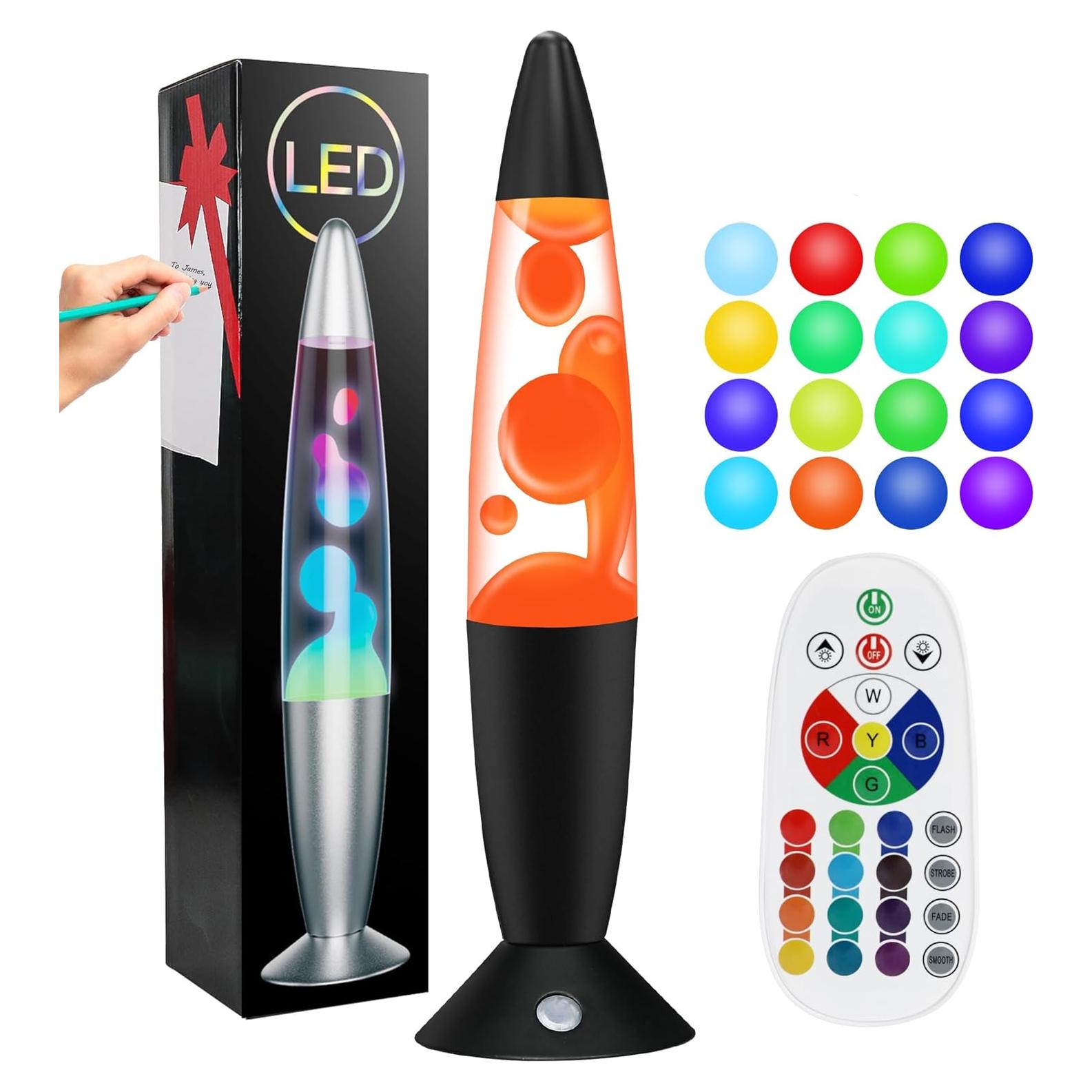 Lámpara de Movimiento Líquido LED KIKILIVE 13.5" 17 Colores