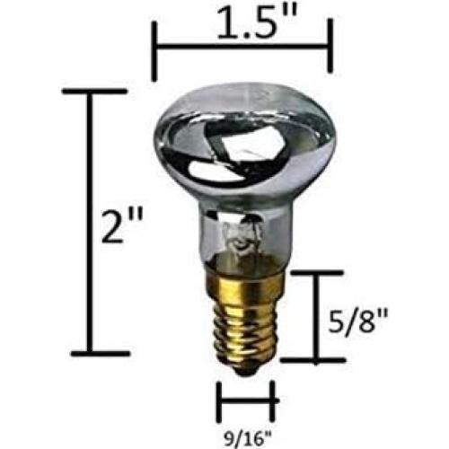 Bombilla R39 E17 30W Reflector para Lámpara de Lava - 2 Unidades