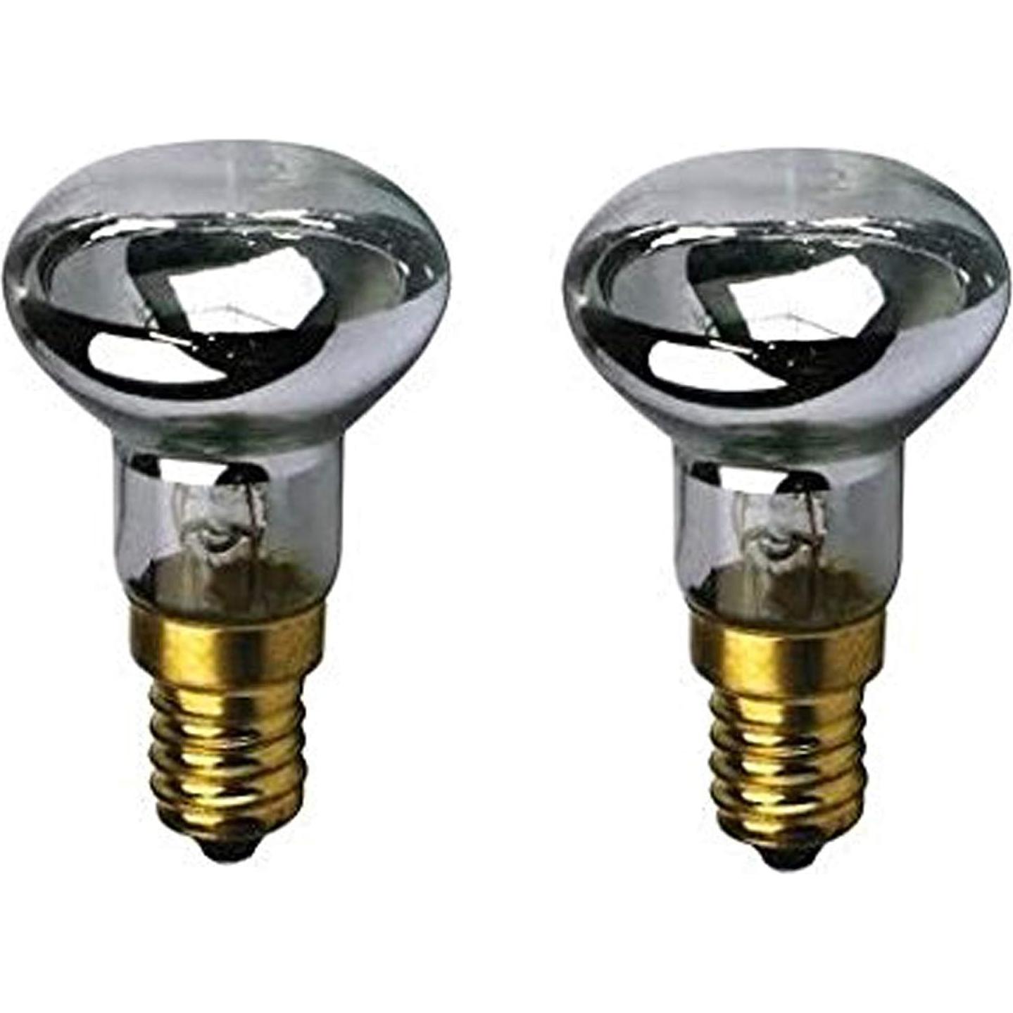 Bombilla R39 E17 30W Reflector para Lámpara de Lava - 2 Unidades