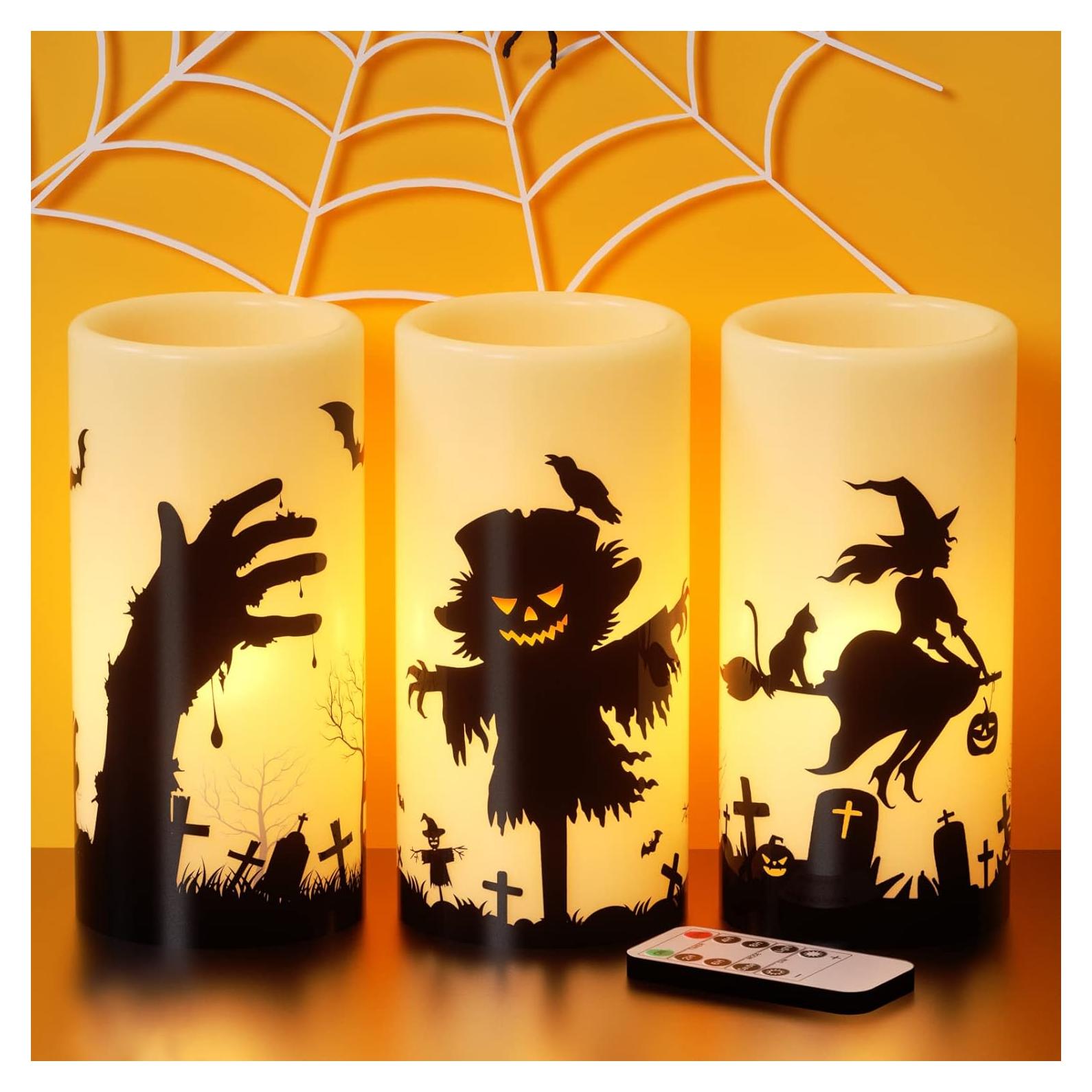 Velas LED Sin Llama DRomance Halloween con Control Remoto 15.2 cm