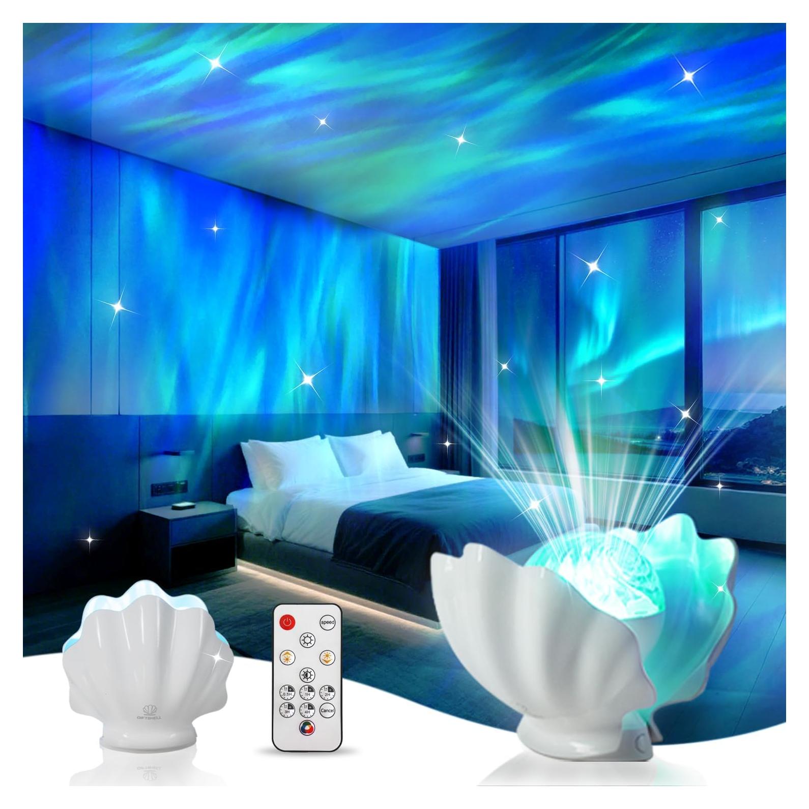 Proyector de Auroras Boreales Glacier Gift Z9, Luz Nocturna 9cm