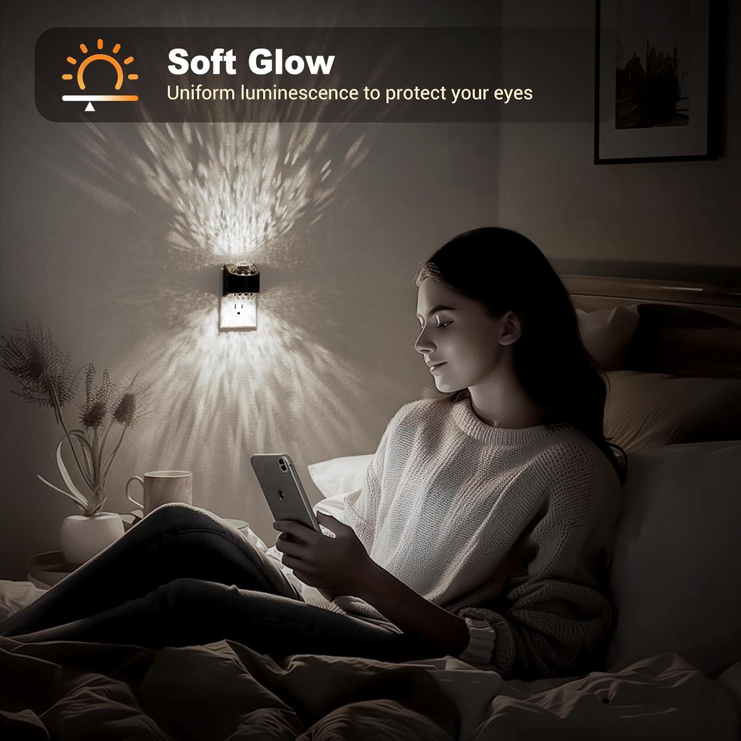 Luz Nocturna Proyector de Estrellas JandCase 5000K Paquete de 2