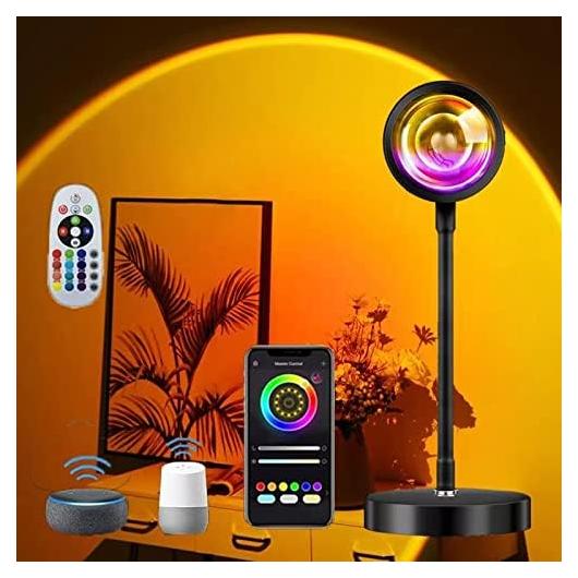 Lámpara de Proyección de Atardecer LED RGB 10W con Control Remoto