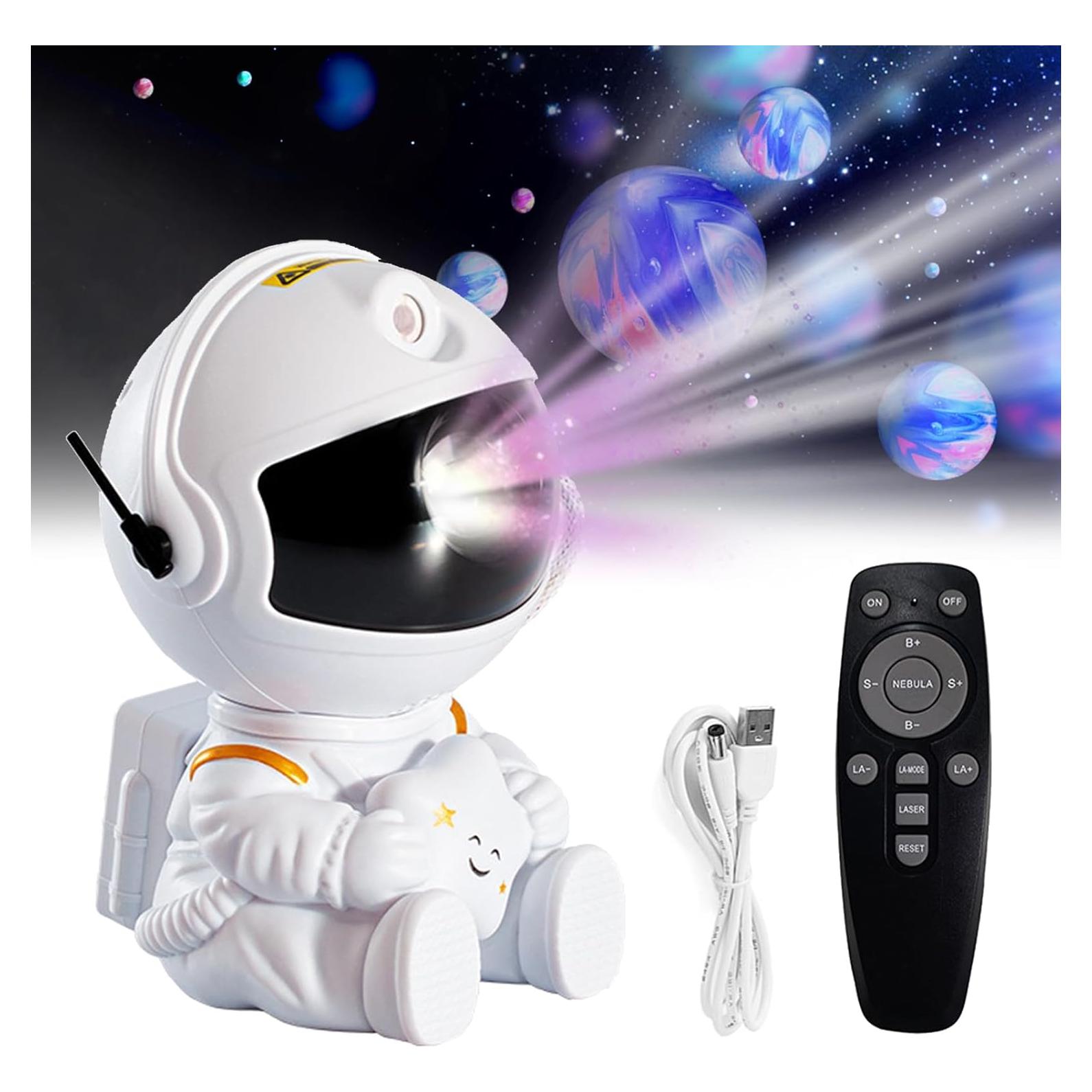 Proyector Galáctico WEMAR Astronauta 8 Modos Luz Nebulosa